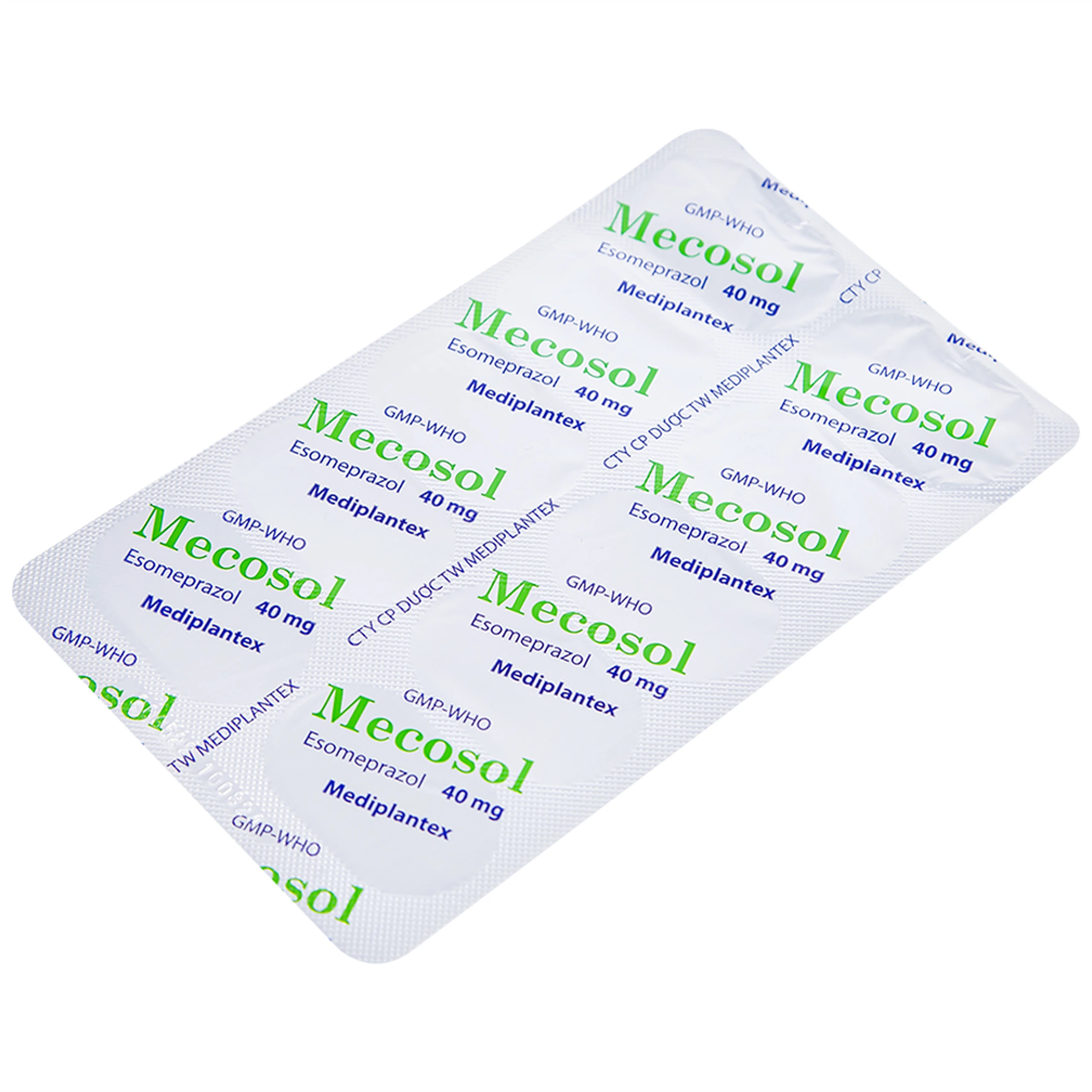 Viên nang cứng Mecosol 40mg Mediplantex điều trị bệnh trào ngược - dạ dày, thực quản (1 vỉ x 10 viên)