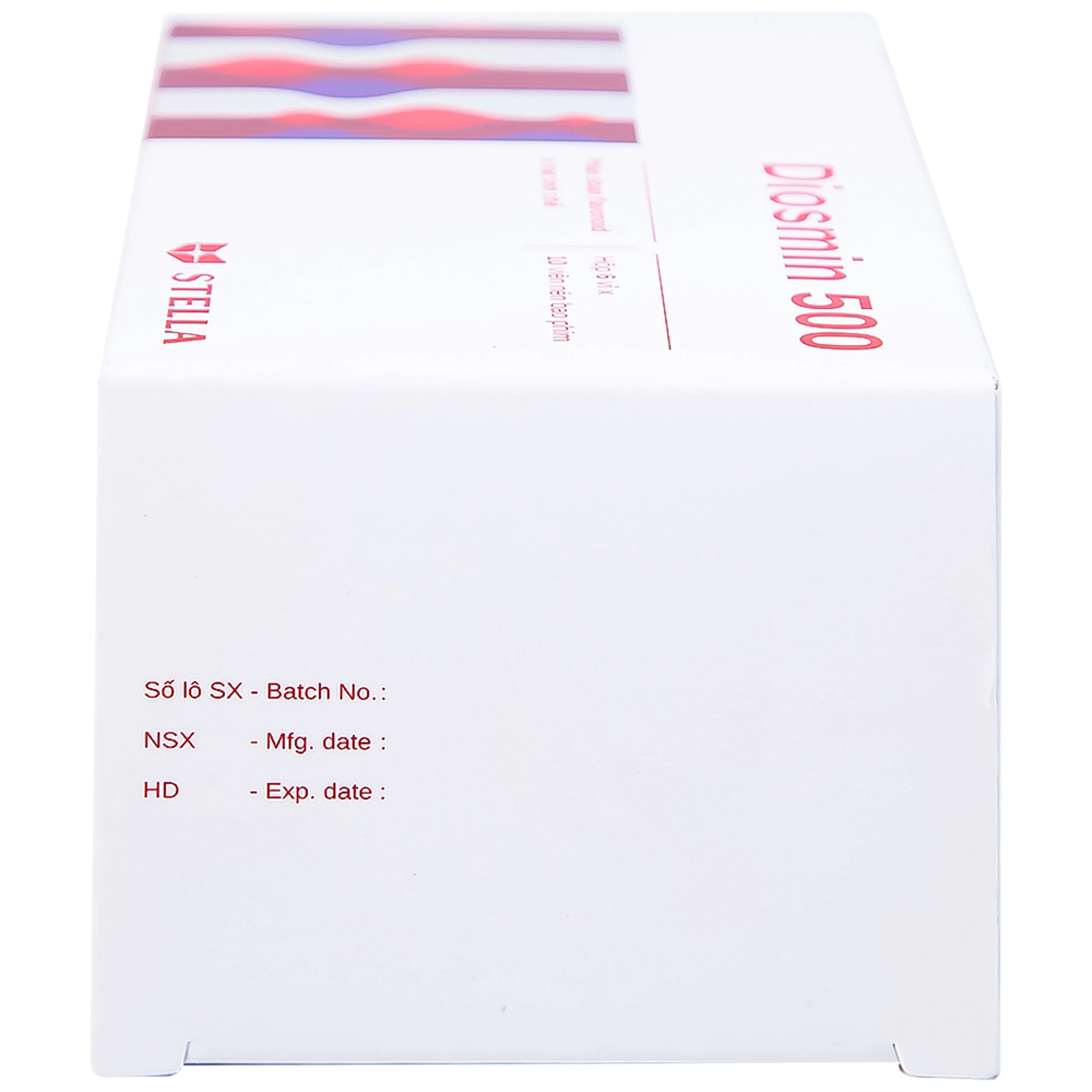 Thuốc Diosmin 500 Stella điều trị triệu chứng liên quan đến suy tĩnh mạch - mạch bạch huyết (6 vỉ x 10 viên)