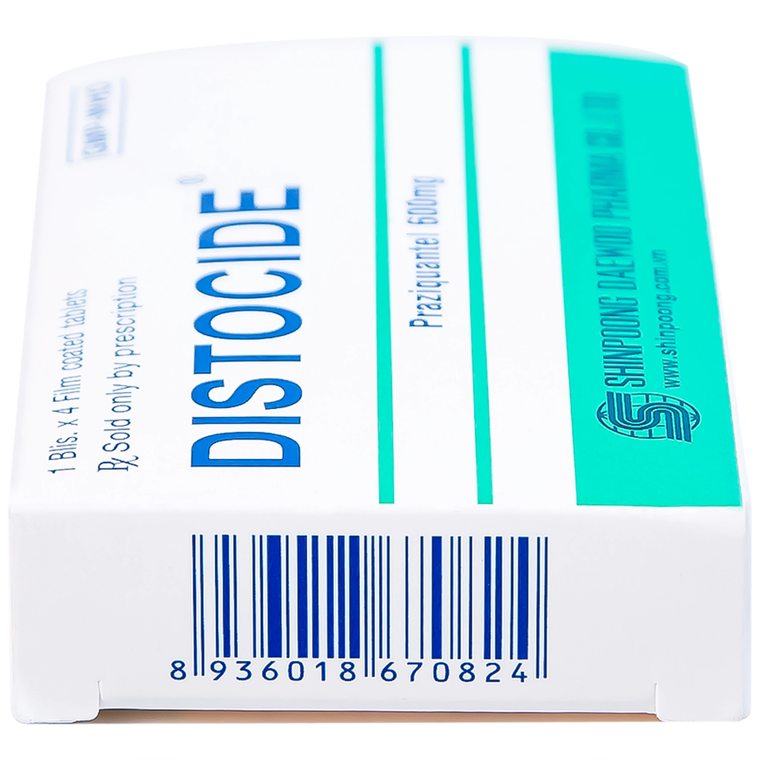 Thuốc Distocide Shinpoong Daewoo điều trị sán máng, sán lá gan nhỏ (1 vỉ x 4 viên)