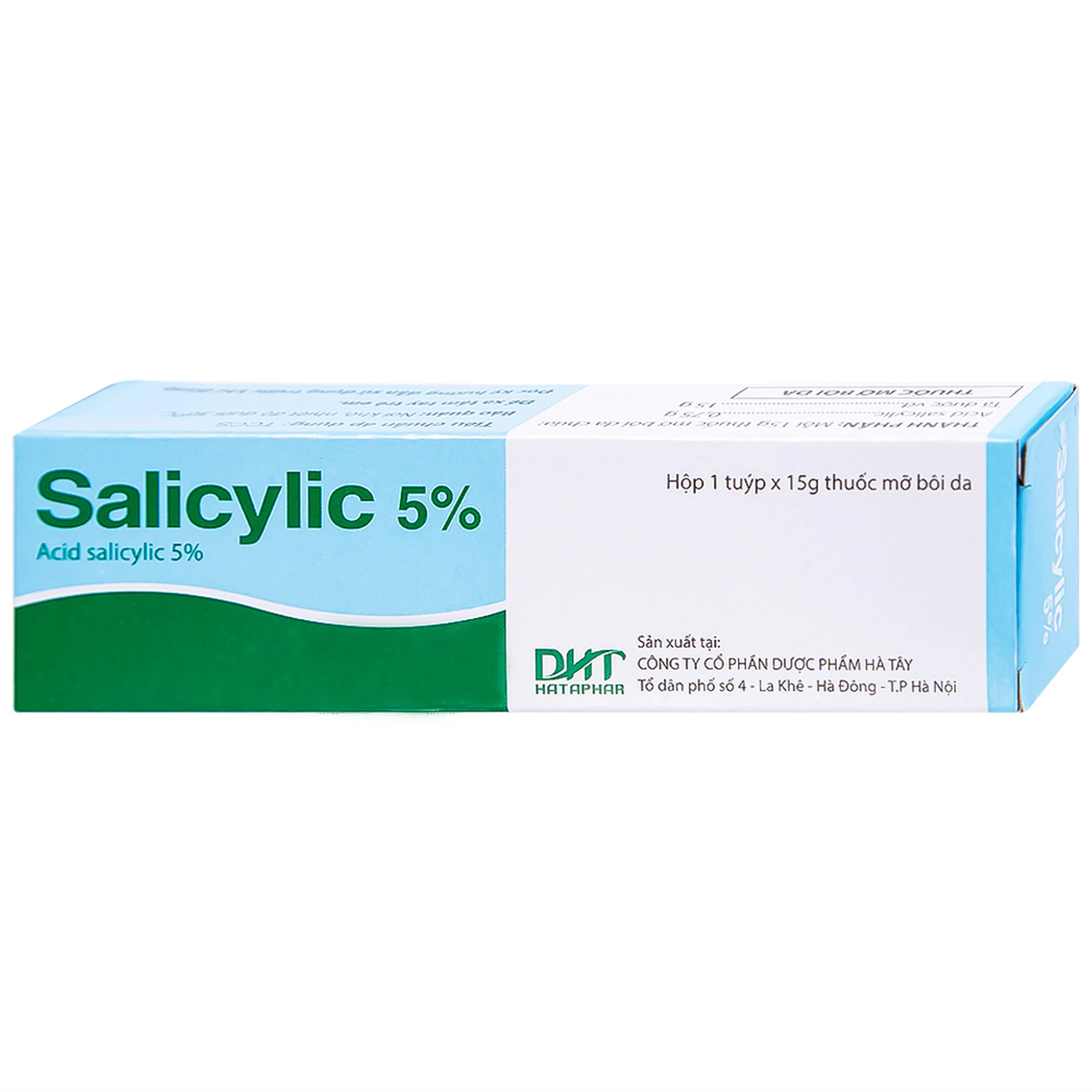 Thuốc mỡ bôi da Salicylic 5% Hataphar làm bạt sừng, bong vẩy (15g)