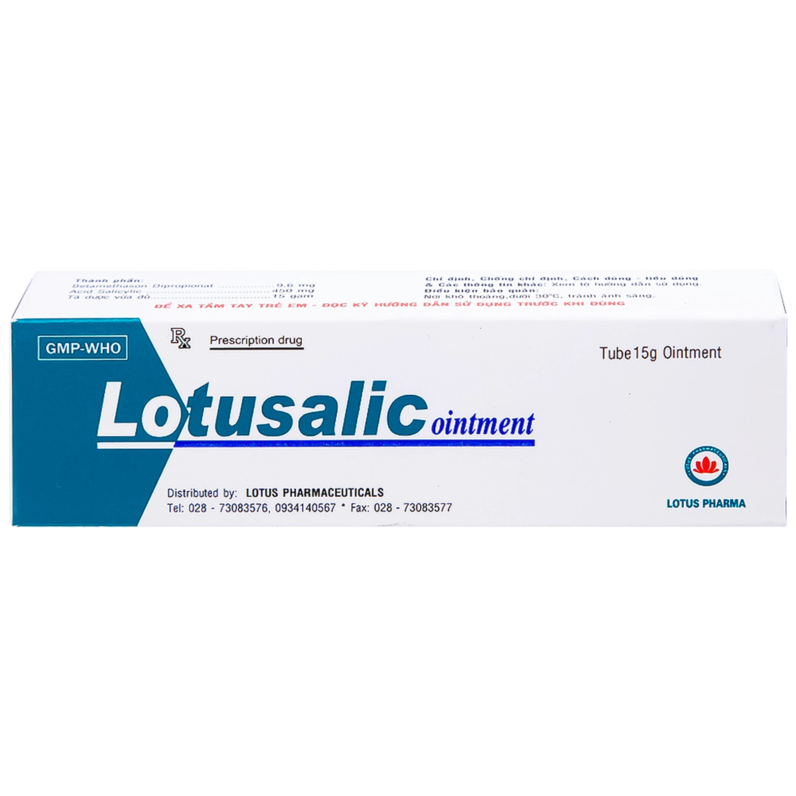 Thuốc mỡ bôi da Lotusalic Medipharco giảm các biểu hiện viêm của bệnh da dày sừng và bệnh da khô (15g)