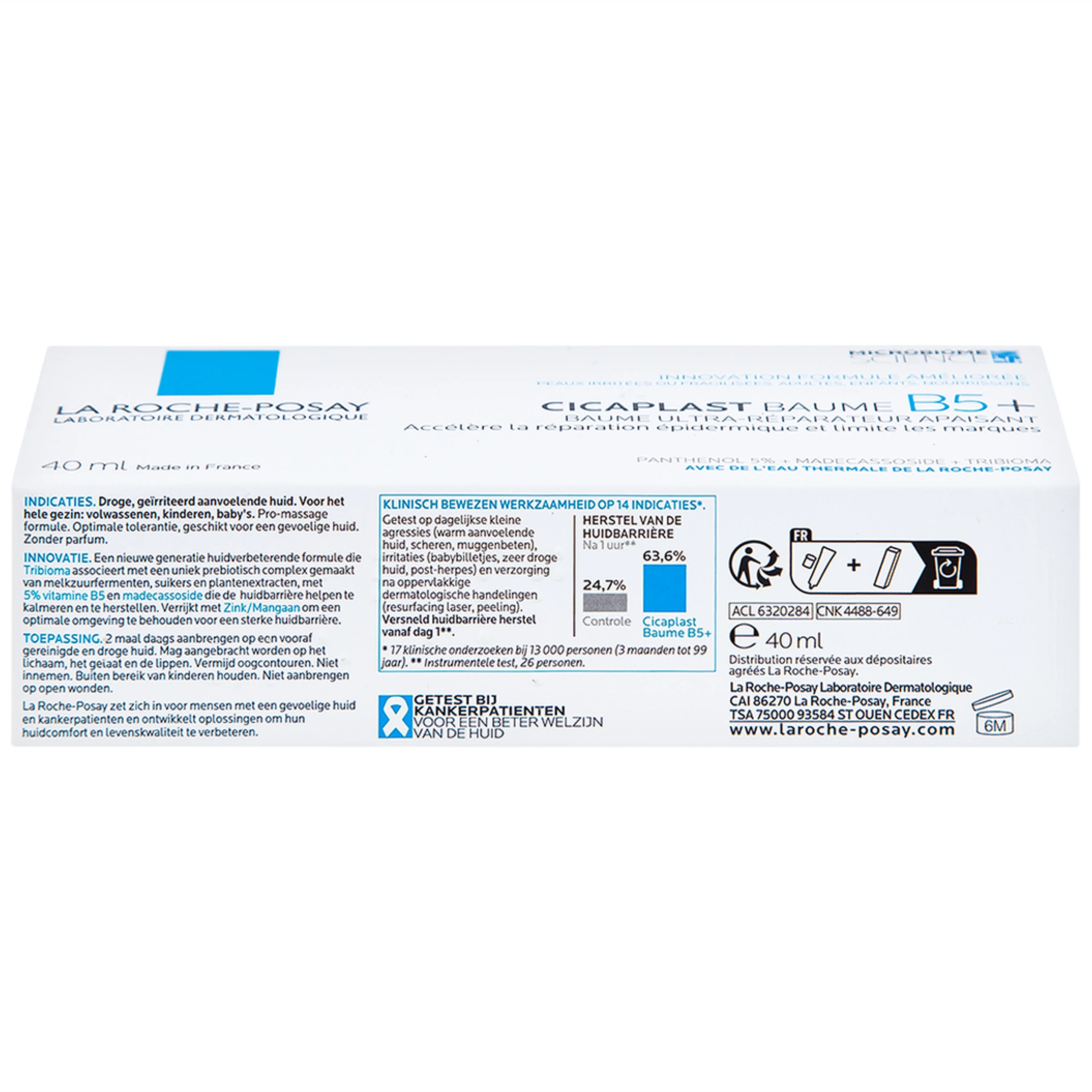 Kem bôi phục hồi và dịu da La Roche-posay Cicaplast Baume B5+ 40ml