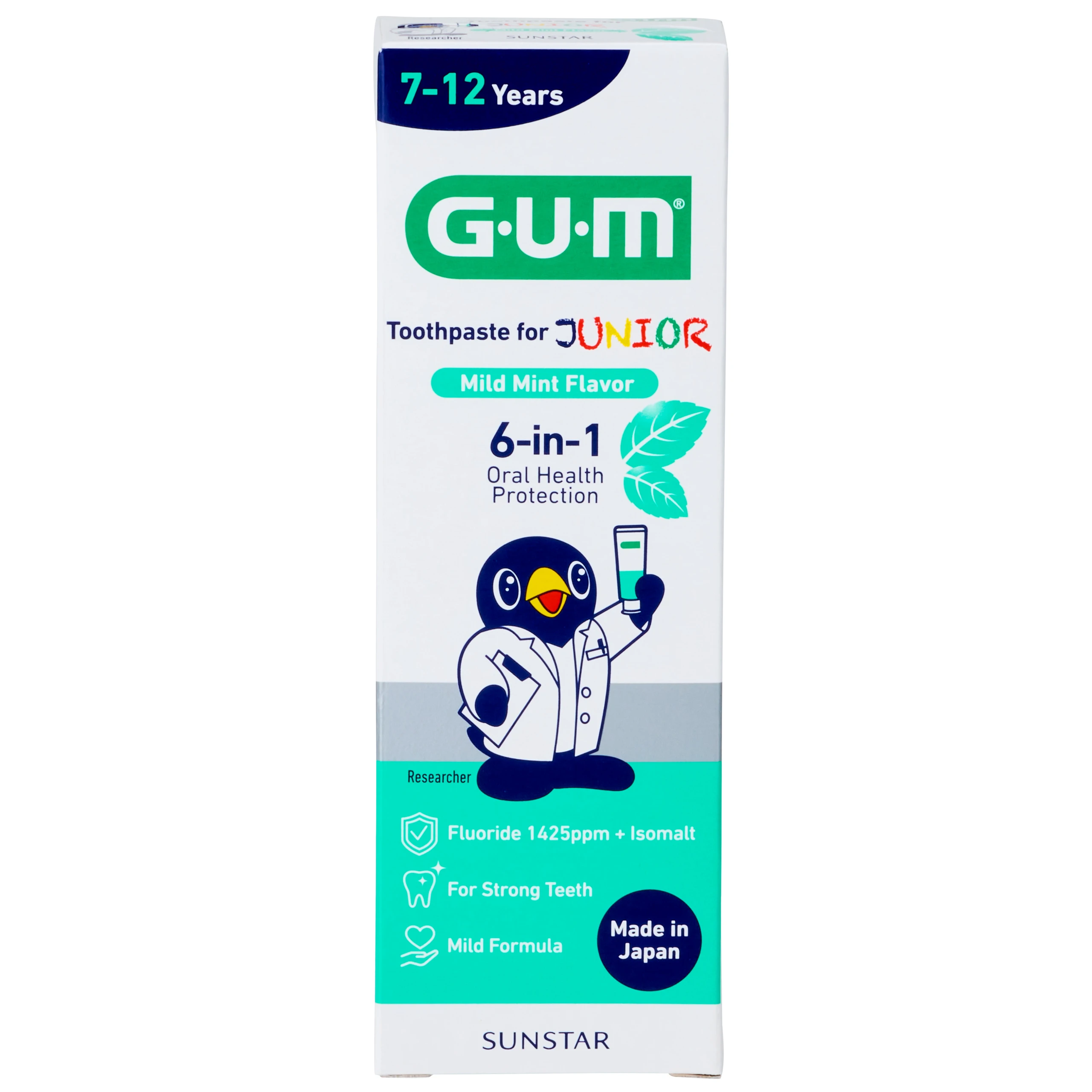 Kem đánh răng Sunstar Gum cho bé 7-12 tuổi, hương bạc hà 70g 4