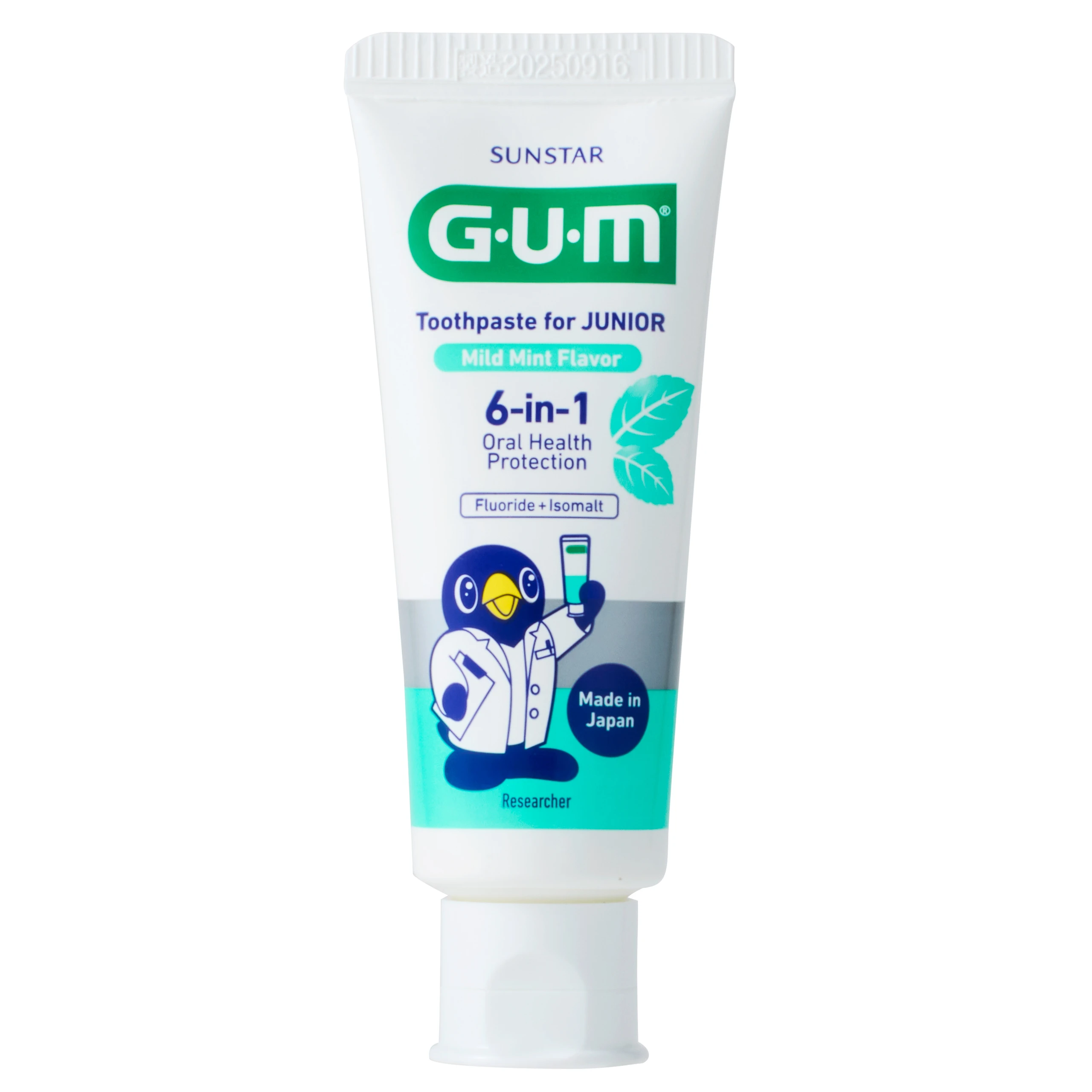 Kem đánh răng Sunstar Gum cho bé 7-12 tuổi, hương bạc hà 70g 6