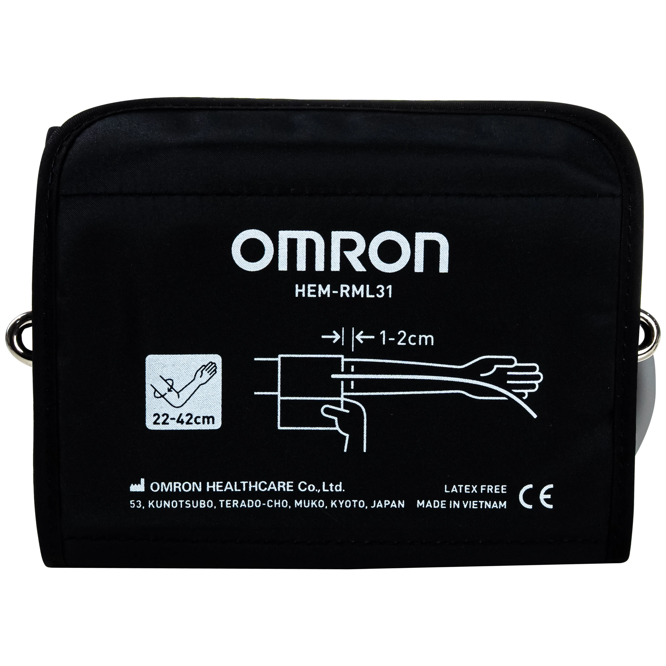 Máy đo huyết áp bắp tay Omron Ez BT Large Hem 7183T1-L (vòng bít lớn) hỗ trợ đo huyết áp,nhịp tim