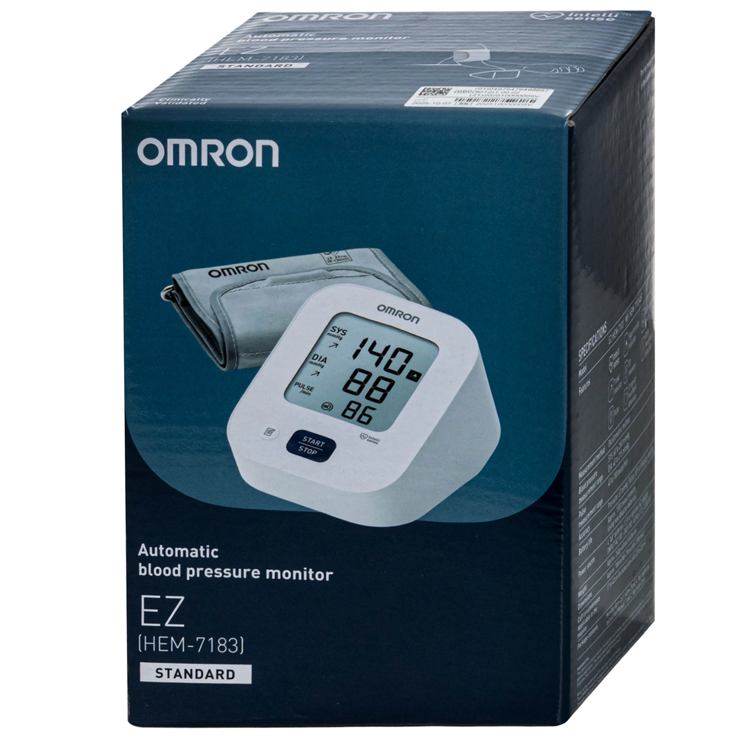 Máy đo huyết áp bắp tay omron ez 7183 hỗ trợ đo huyết áp,nhịp tim