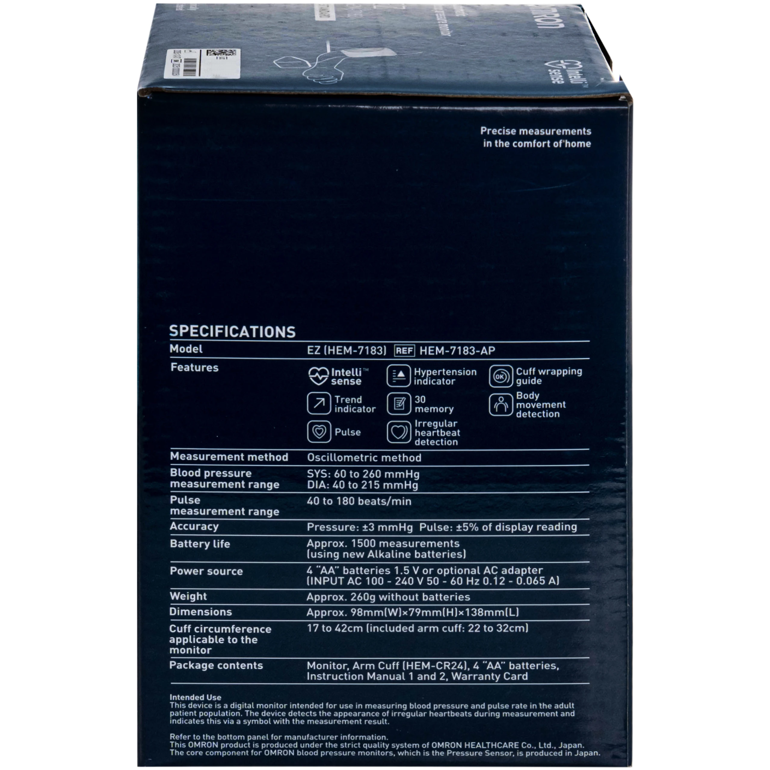 Máy đo huyết áp bắp tay omron ez 7183 hỗ trợ đo huyết áp,nhịp tim