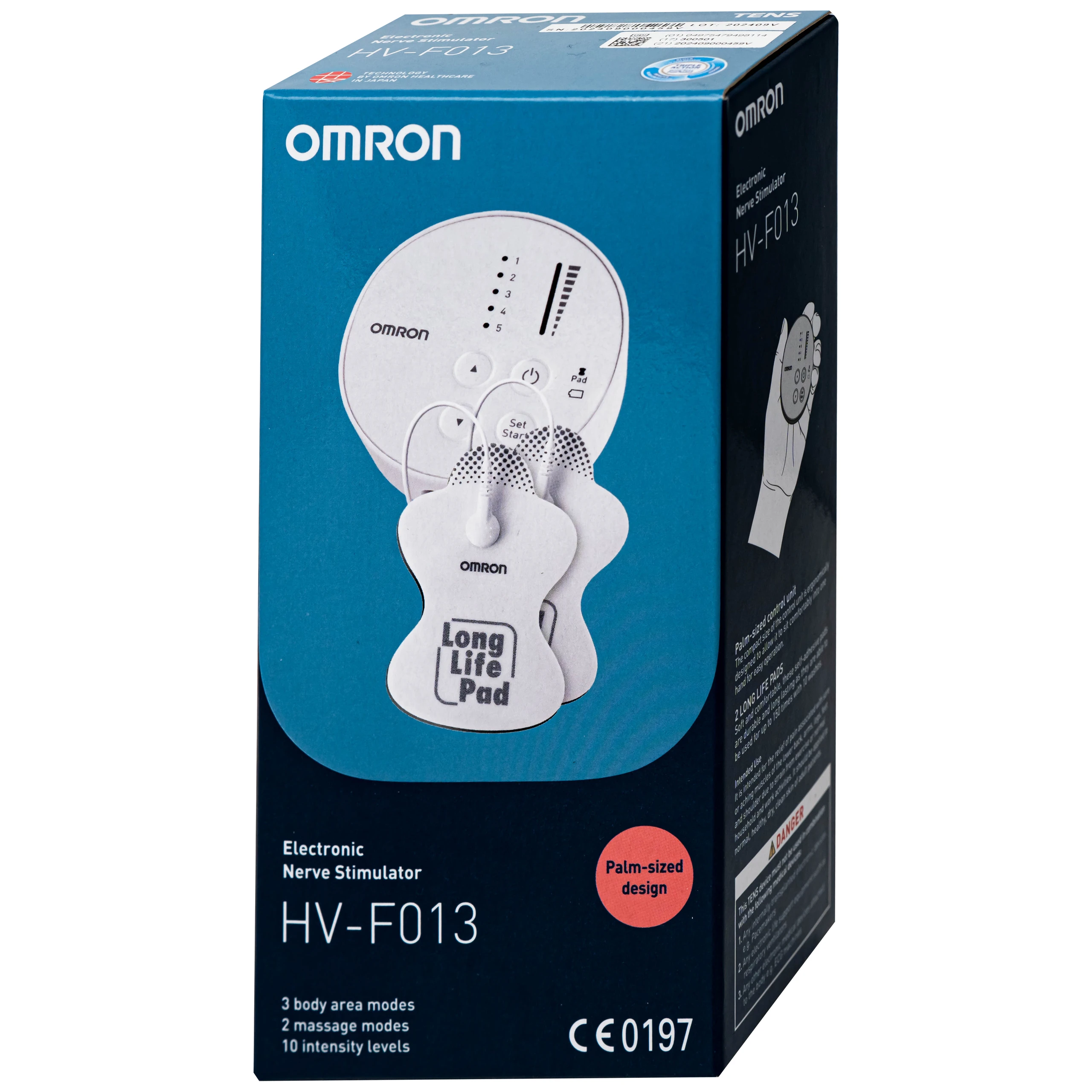 Máy massage (mát xa) xung điện trị liệu Omron HV-F013 giúp giảm đau cơ và khớp