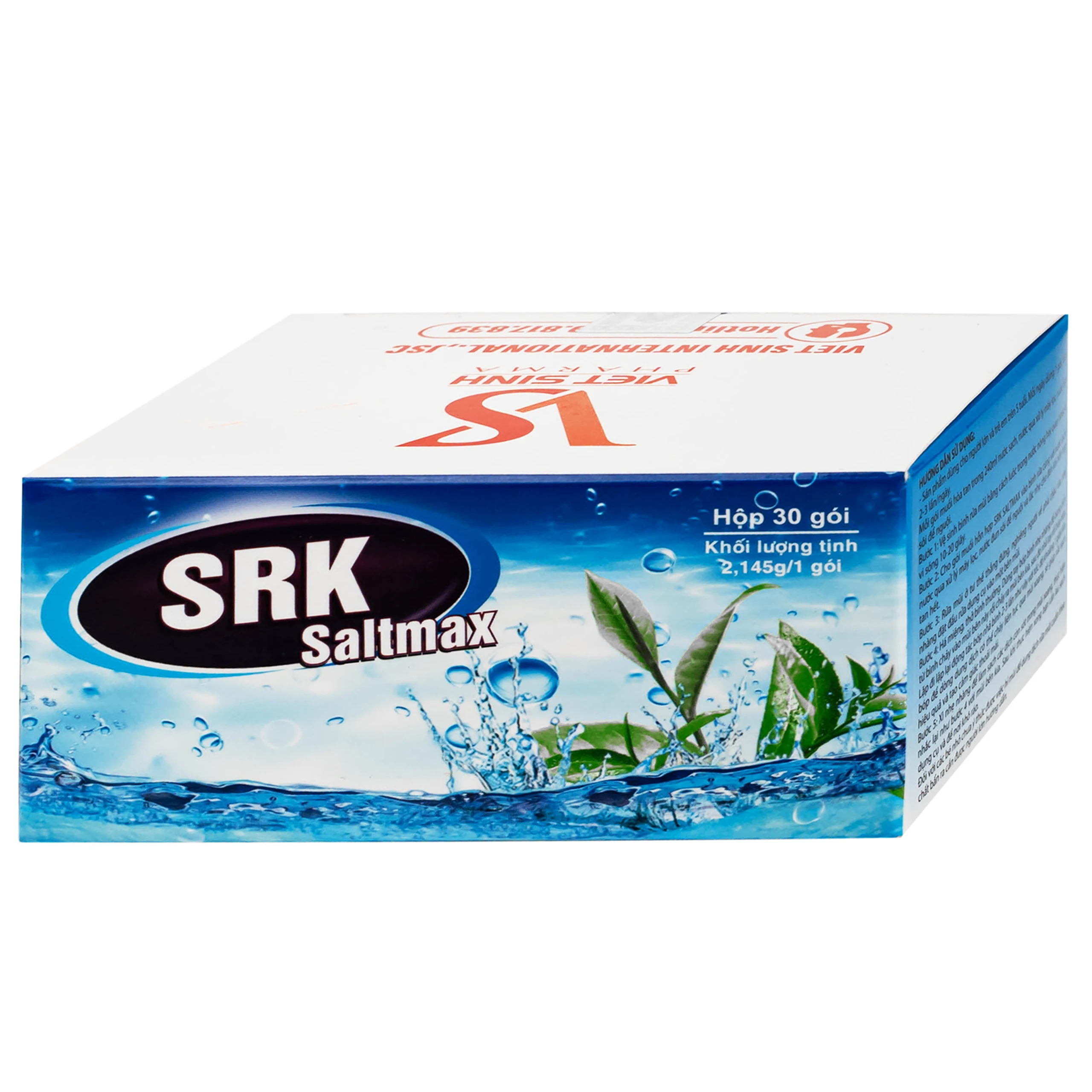 Muối rửa mũi SRK Saltmax giảm dị ứng mũi và khô mũi (30 gói)