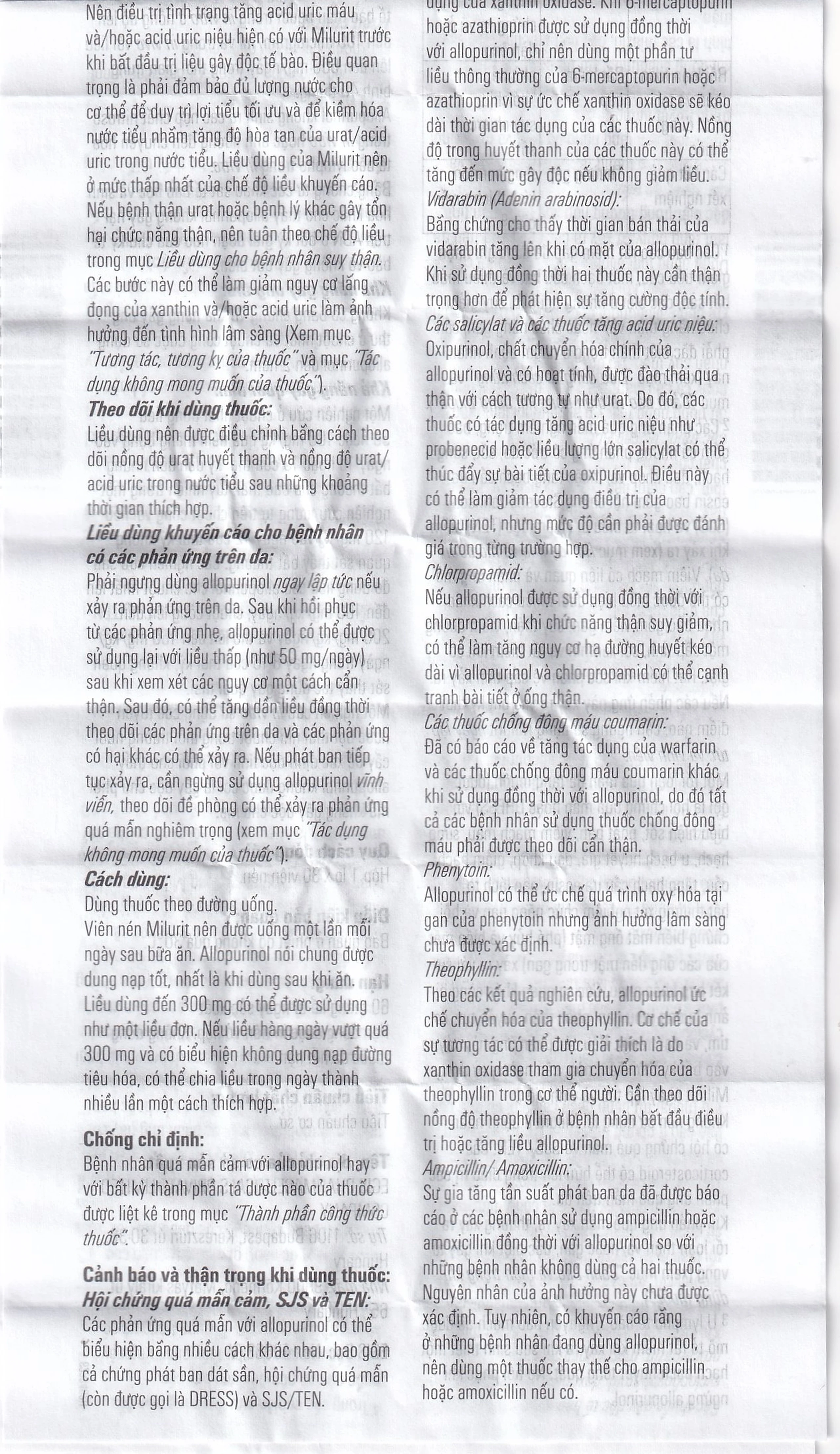 Viên nén Milurit 300mg Egis Pharma điều trị bệnh gout, phòng ngừa bệnh sỏi axit uric (30 viên)