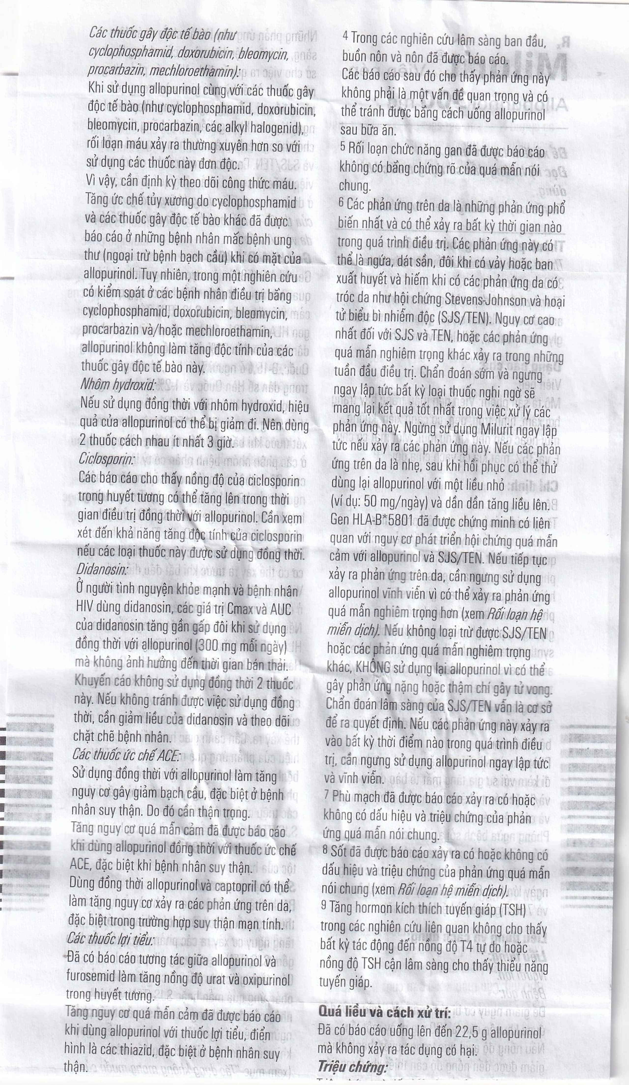 Viên nén Milurit 300mg Egis Pharma điều trị bệnh gout, phòng ngừa bệnh sỏi axit uric (30 viên)