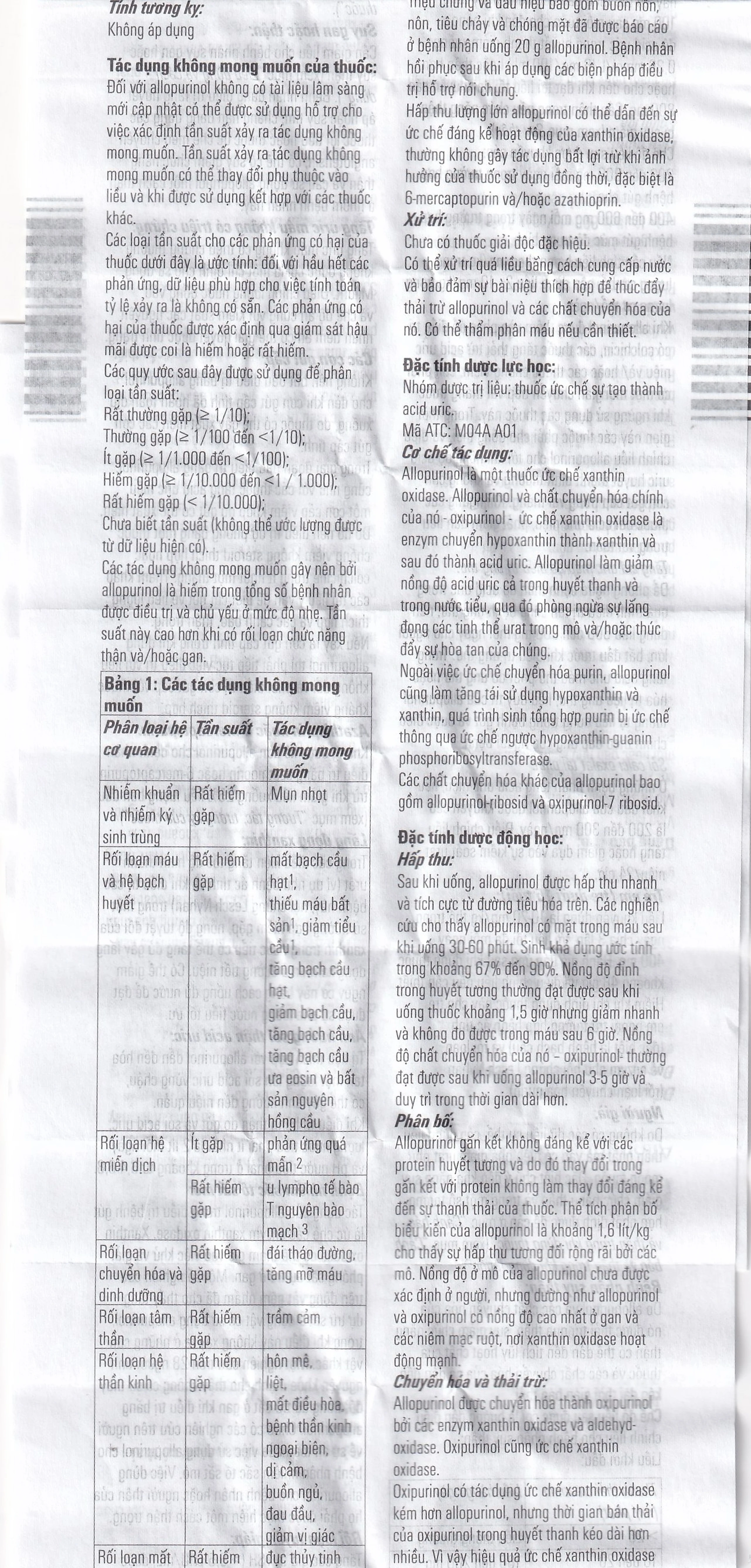 Viên nén Milurit 300mg Egis Pharma điều trị bệnh gout, phòng ngừa bệnh sỏi axit uric (30 viên)