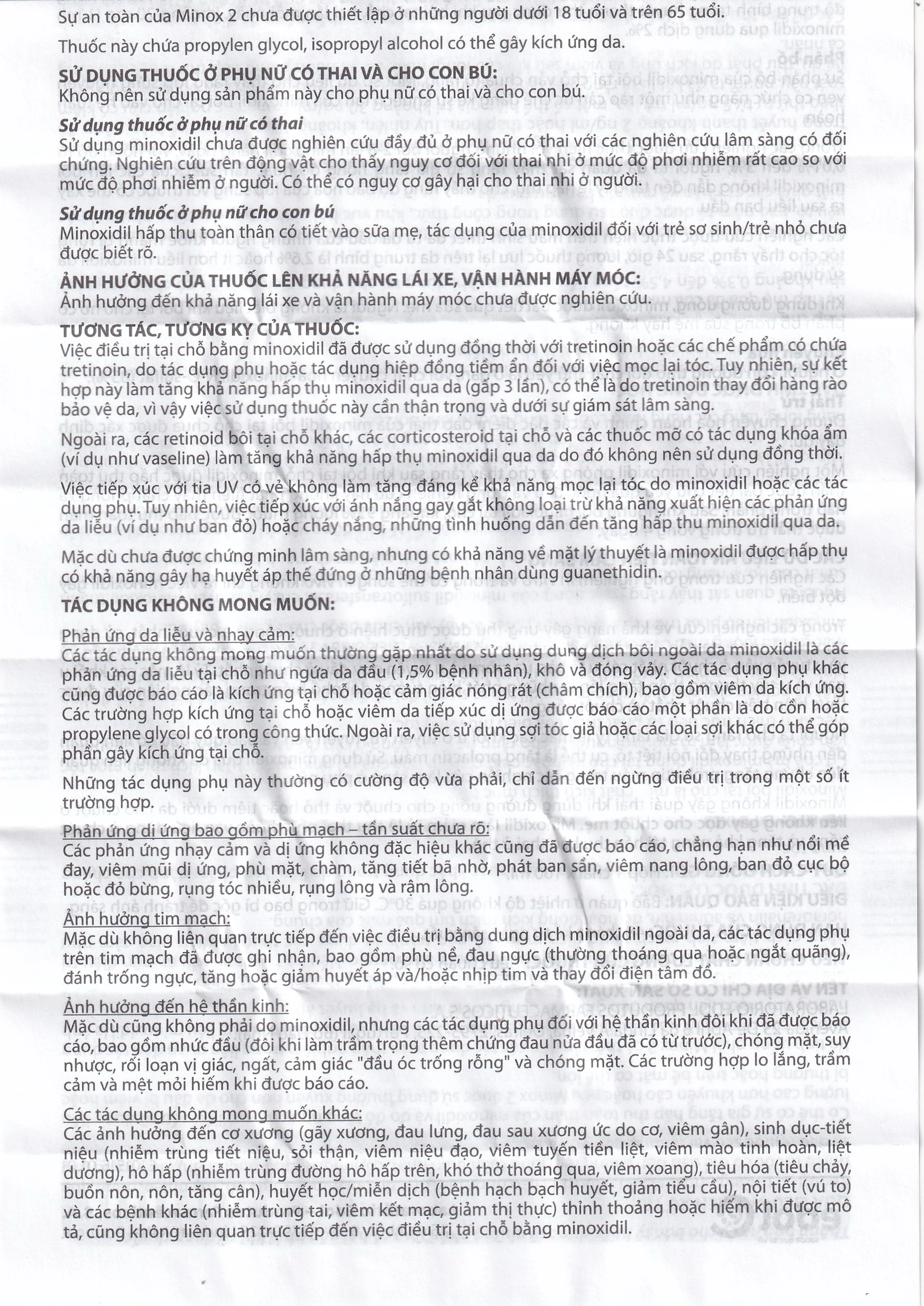 Thuốc Minox 20mg Edol điều trị rụng tóc kiểu androgenic và rụng tóc từng vùng (100ml)