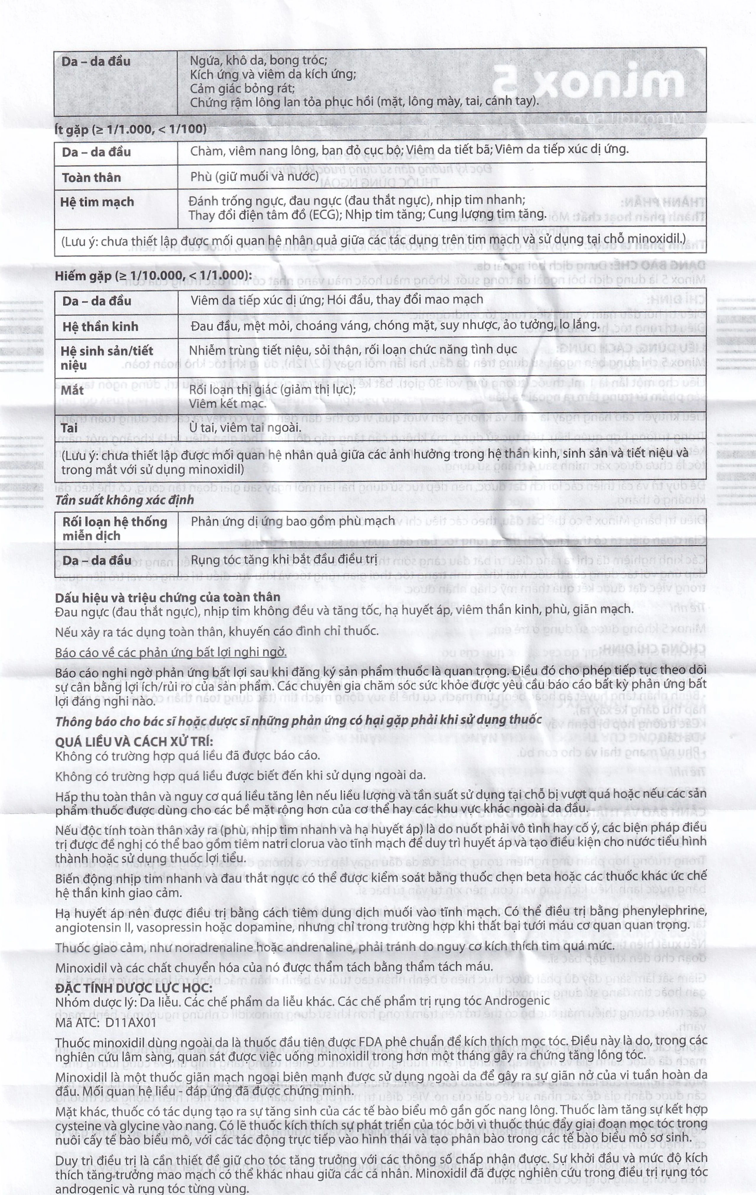 Thuốc Minox 50mg EDOL điều trị tại chỗ hói đầu và rụng tóc androgenic ở cả nam và nữ 60ml
