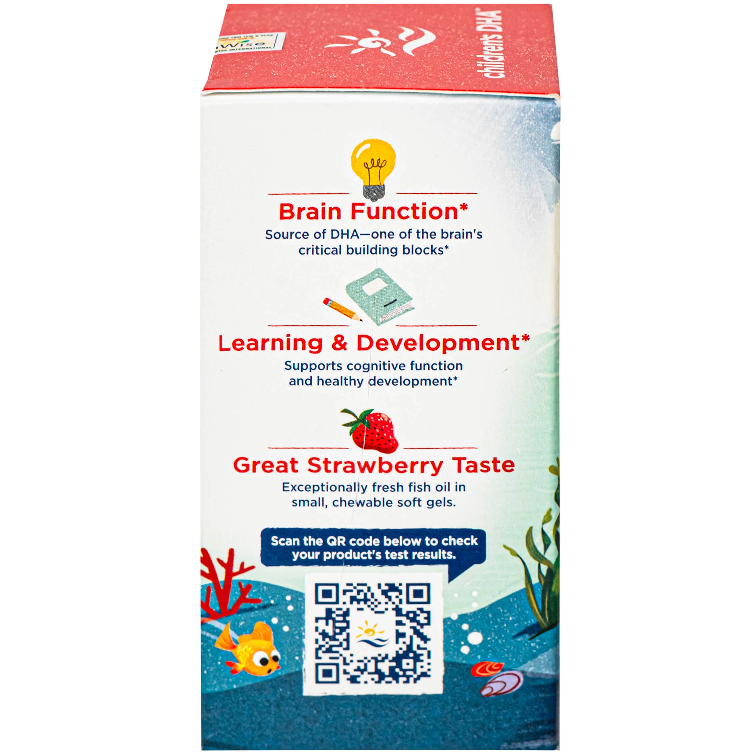 Viên uống tốt cho não bộ của trẻ Nordic Naturals Children's DHA Strawberry Flavor (90 viên)