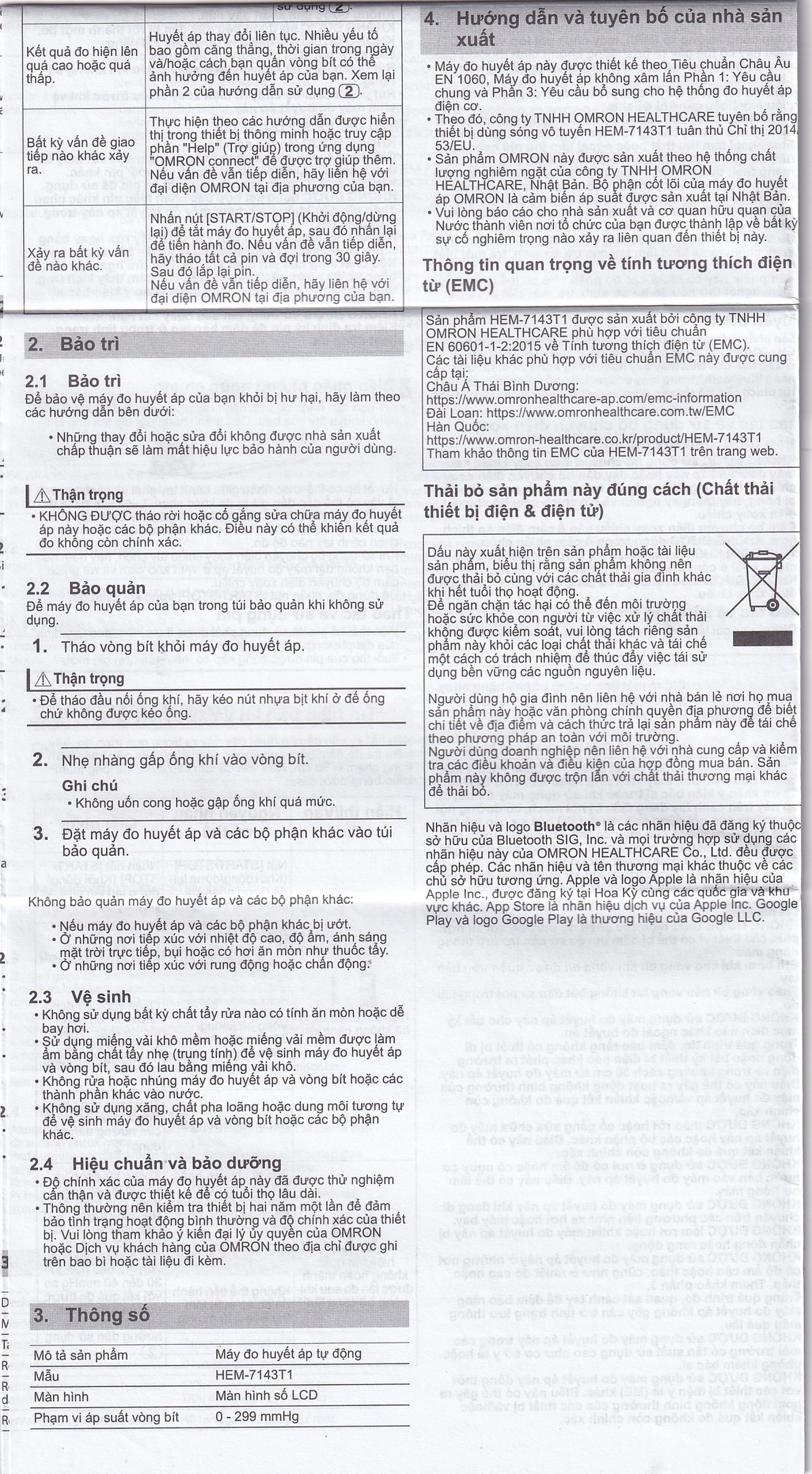 Máy đo huyết áp bắp tay Omron HEM 7143T1 hỗ trợ đo huyết áp, nhịp tim