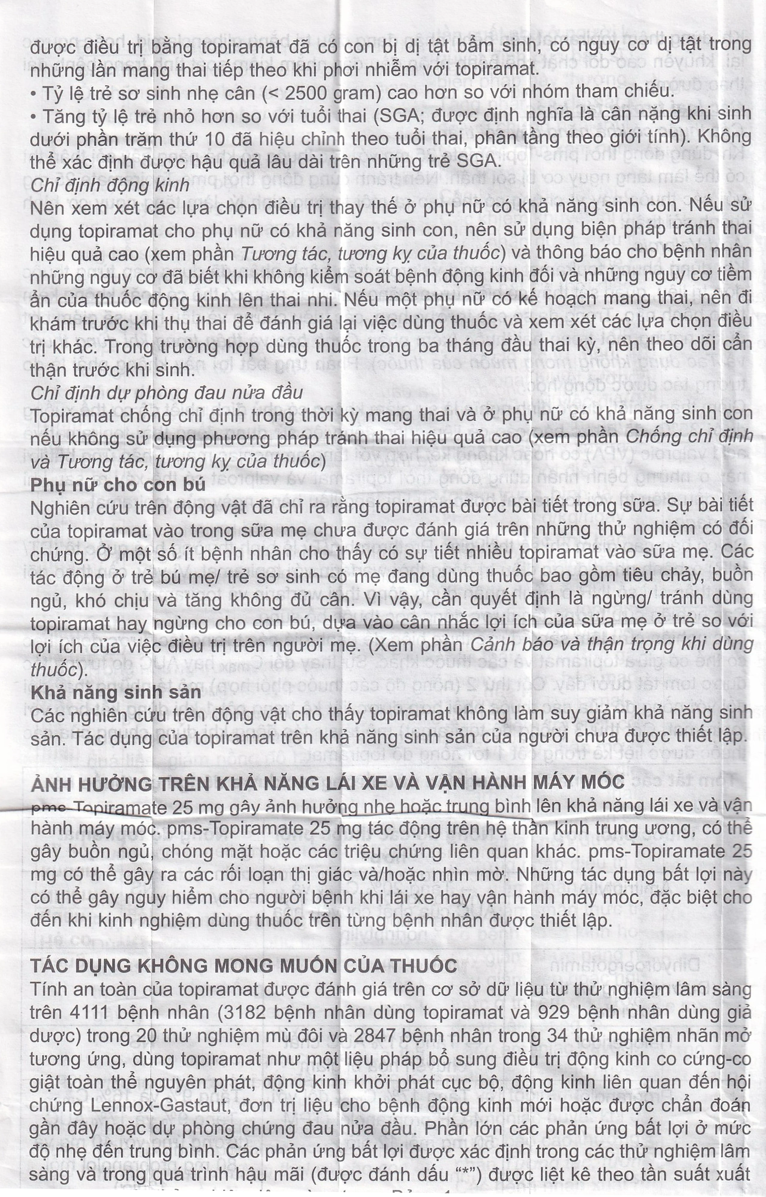 Thuốc Pms-Topiramate 25mg Pharmascience điều trị động kinh cục bộ, dự phòng đau nửa đầu (6 vỉ x 10 viên)