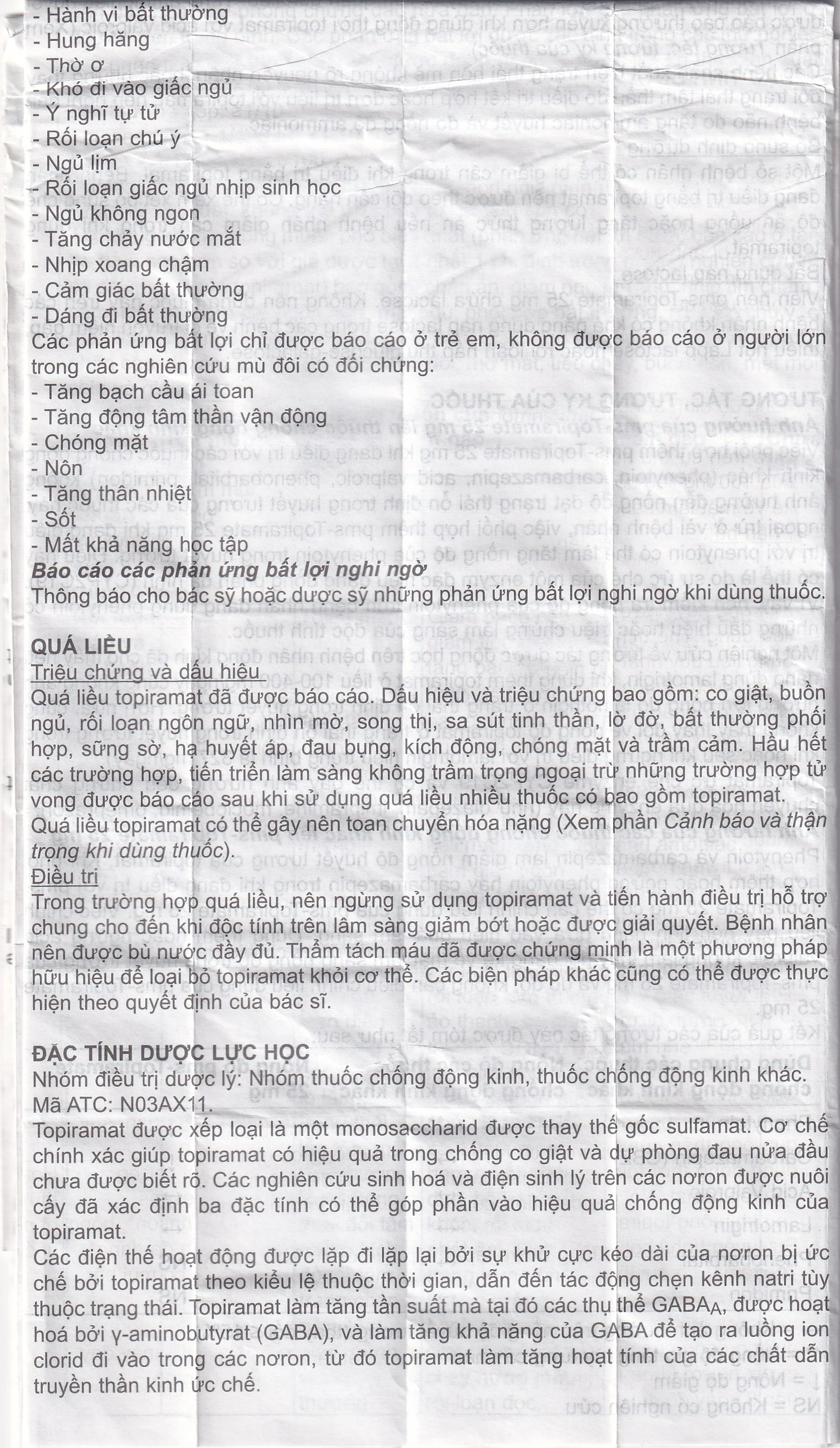 Thuốc Pms-Topiramate 25mg Pharmascience điều trị động kinh cục bộ, dự phòng đau nửa đầu (6 vỉ x 10 viên)