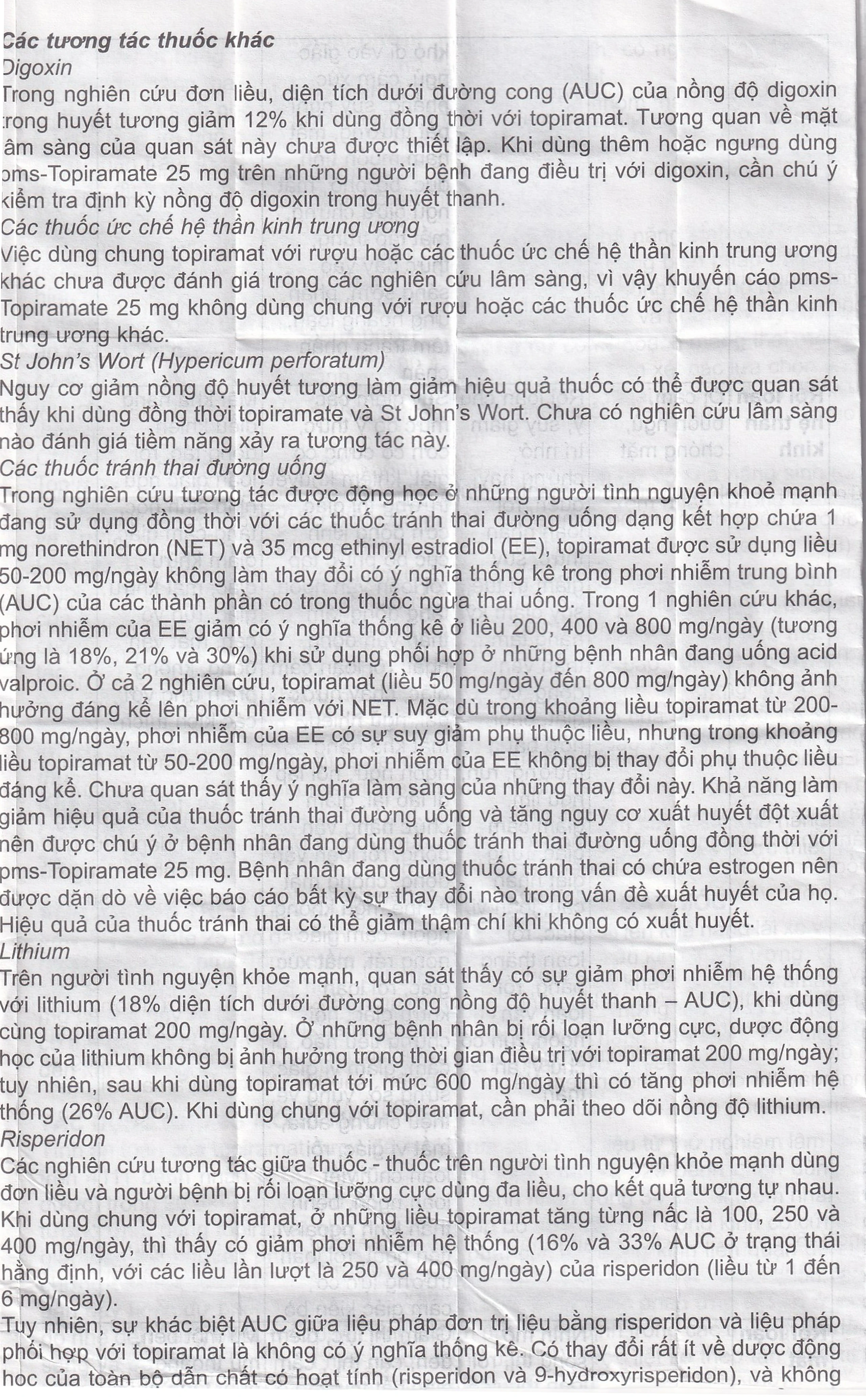 Thuốc Pms-Topiramate 25mg Pharmascience điều trị động kinh cục bộ, dự phòng đau nửa đầu (6 vỉ x 10 viên)