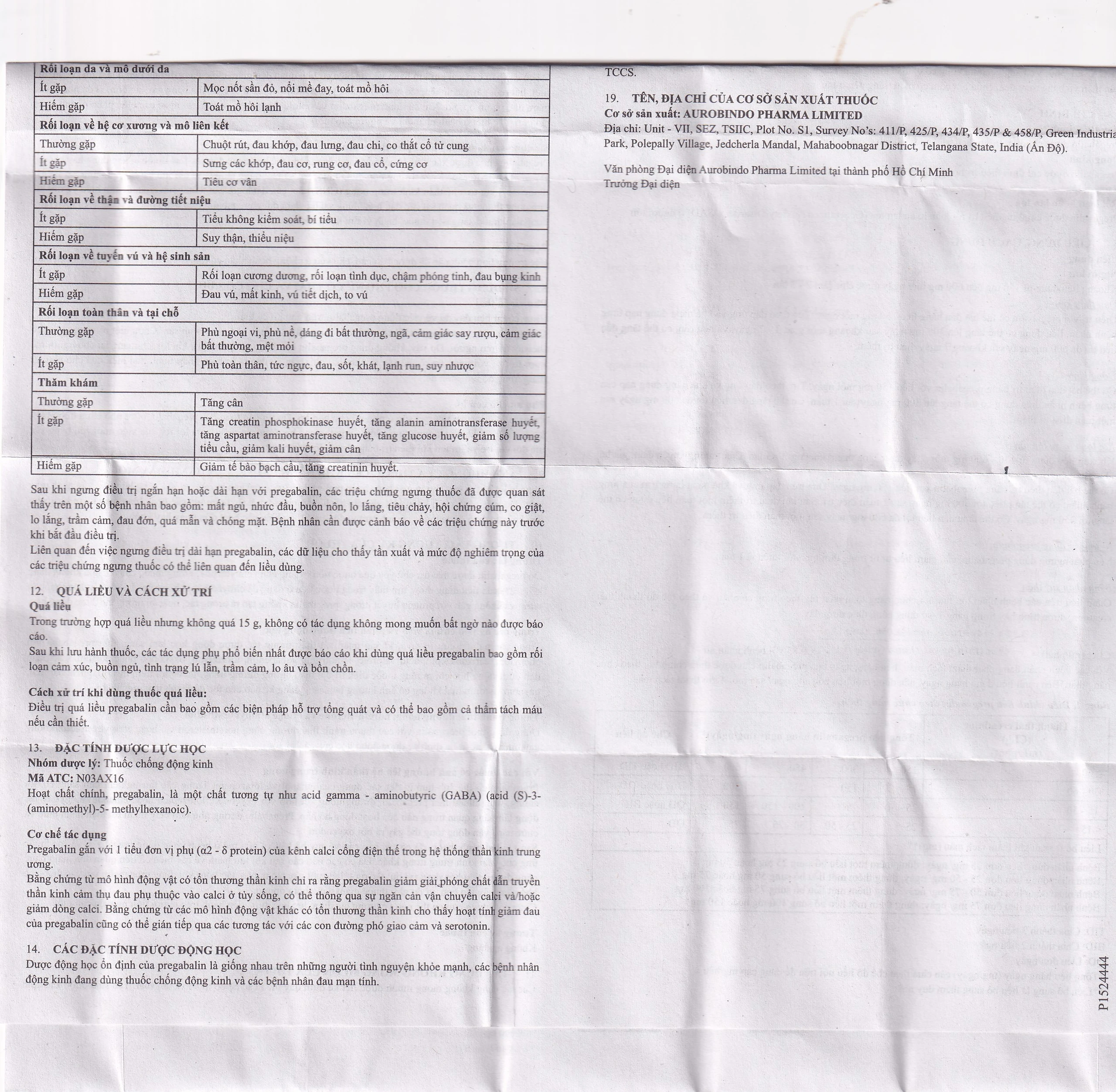 Thuốc Pegaset 50 Aurobindo điều trị đau thần kinh, hỗ trợ động kinh cục bộ (4 vỉ x 7 viên)