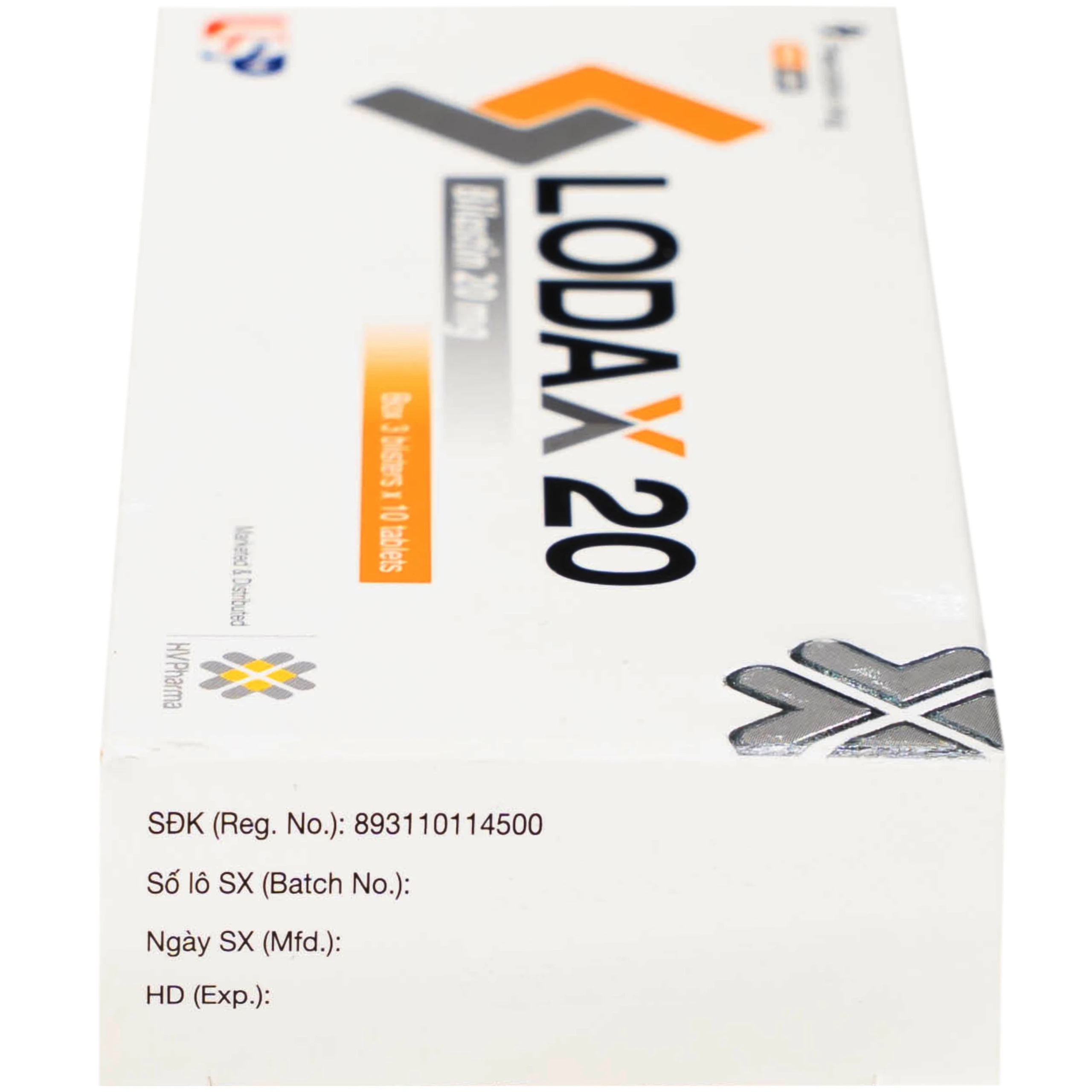 Thuốc Lodax 20mg USP điều trị triệu chứng trong trường hợp viêm mũi dị ứng và mày đay (3 vỉ x 10 viên)