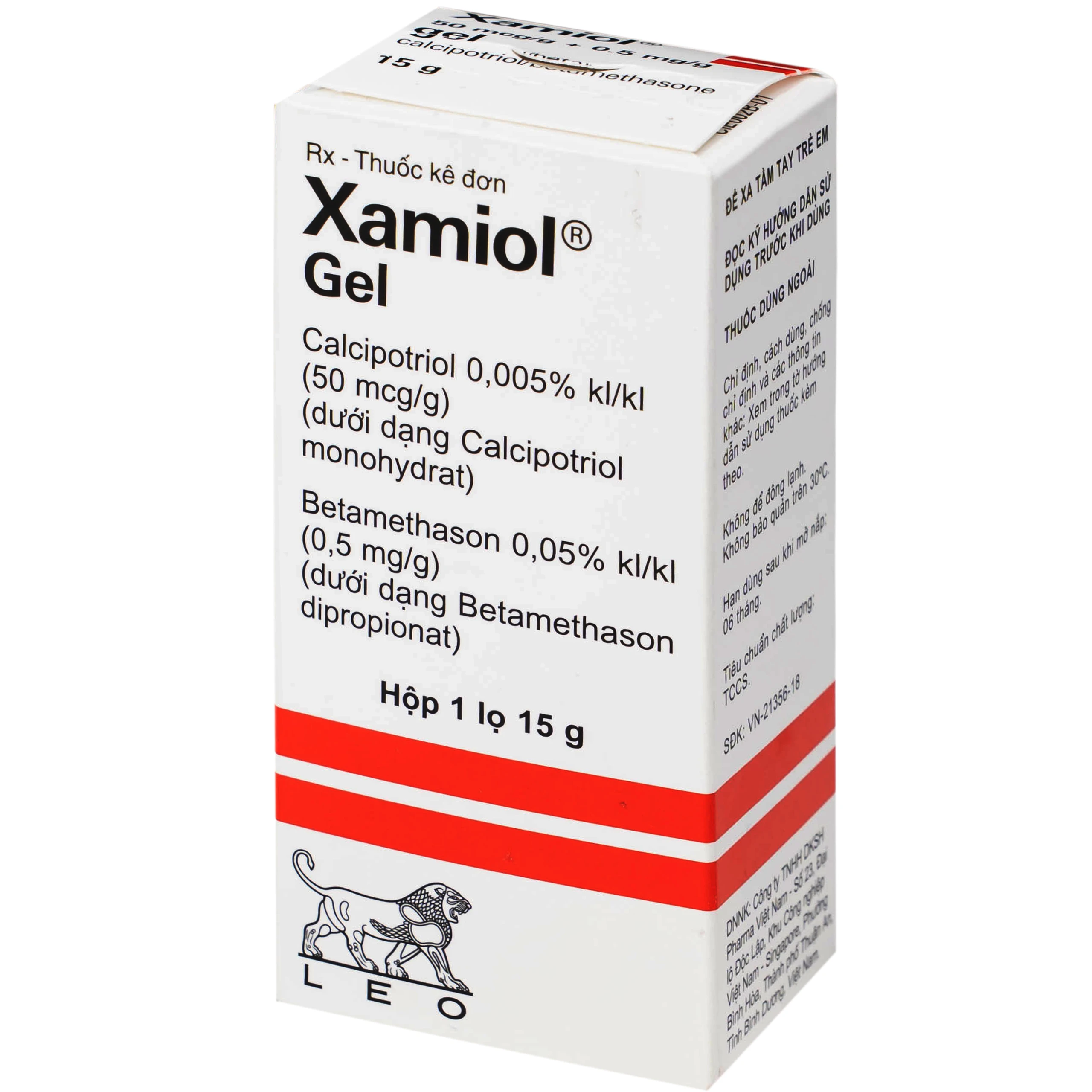 Gel Xamiol LEO điều trị tại chỗ bệnh vẩy nến da đầu (15g)