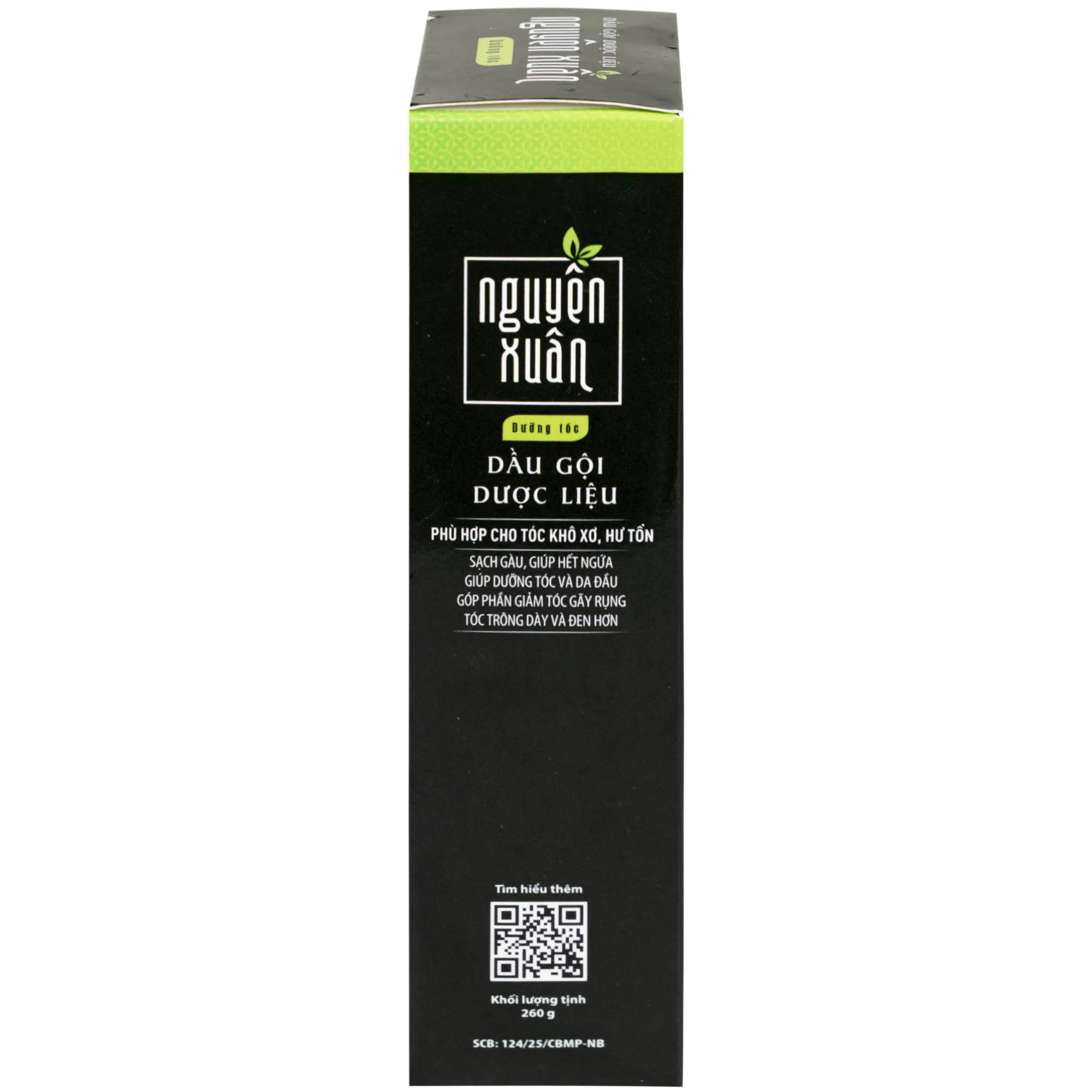 Dầu gội dược liệu Nguyên Xuân xanh lá dưỡng tóc, phục hồi tóc hư tổn (260g)