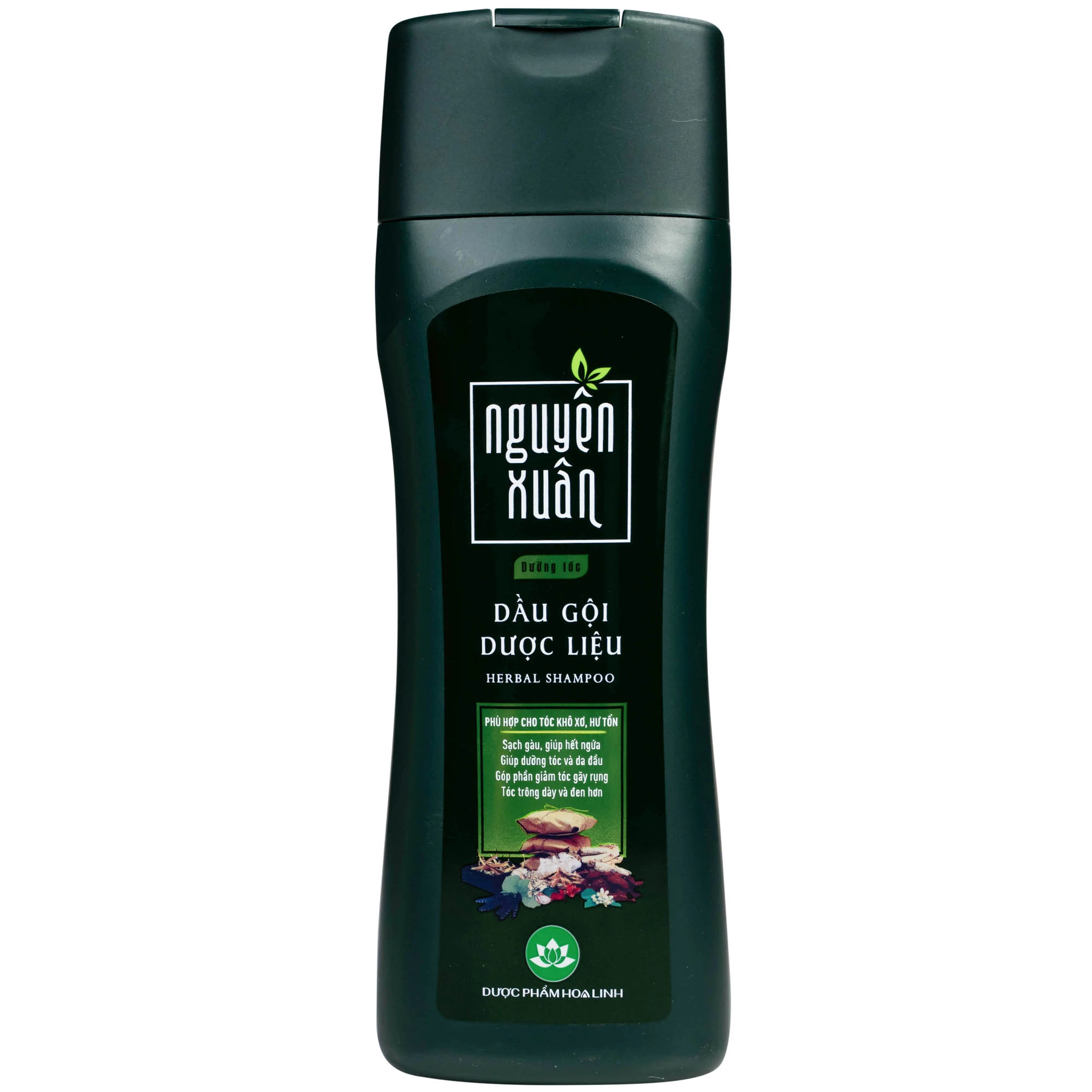 Dầu gội dược liệu Nguyên Xuân xanh lá dưỡng tóc, phục hồi tóc hư tổn (260g)