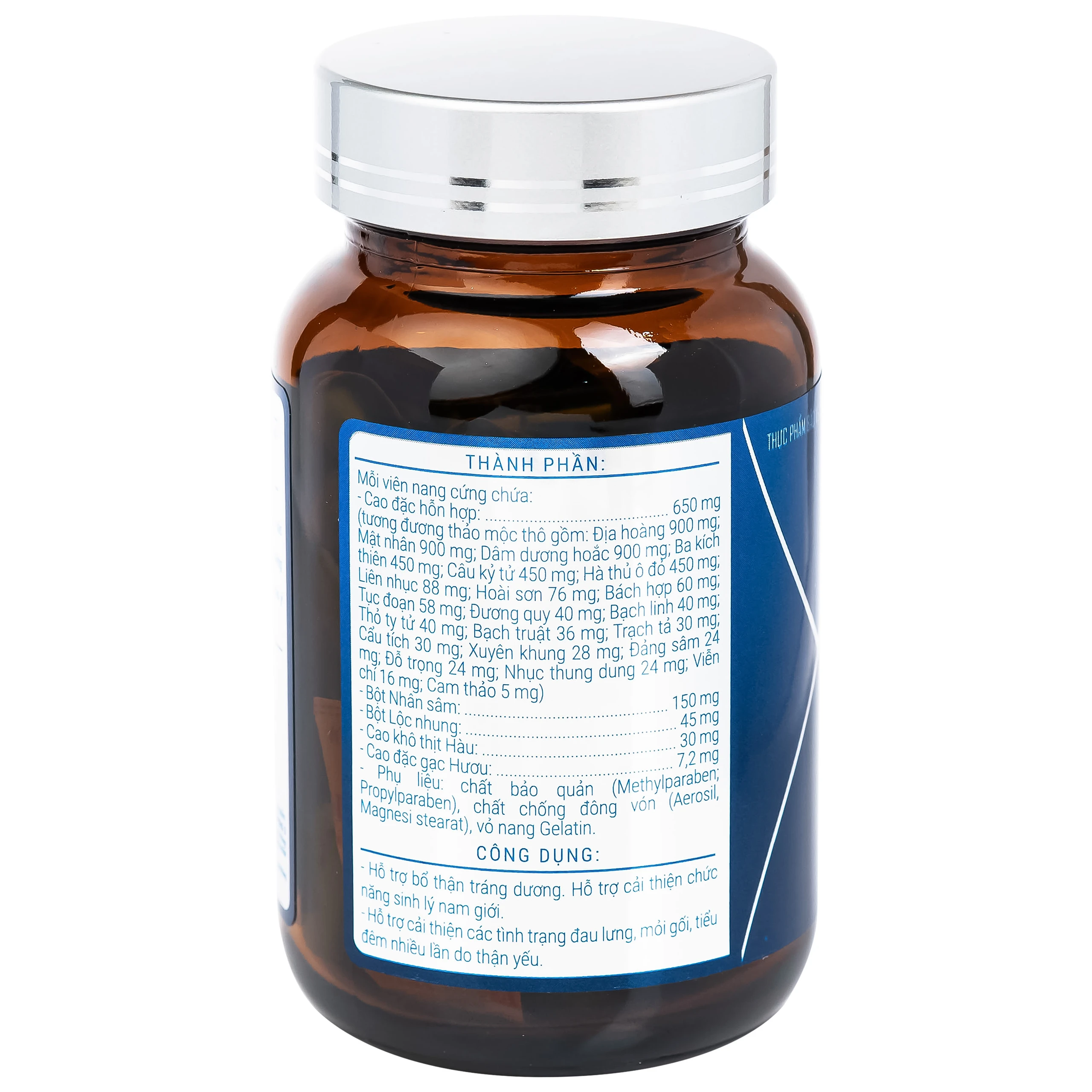 Viên uống hỗ trợ bổ thận tráng dương, cải thiện sinh lý nam Sâm Nhung Bổ Thận TW3 Platinum (60 viên)