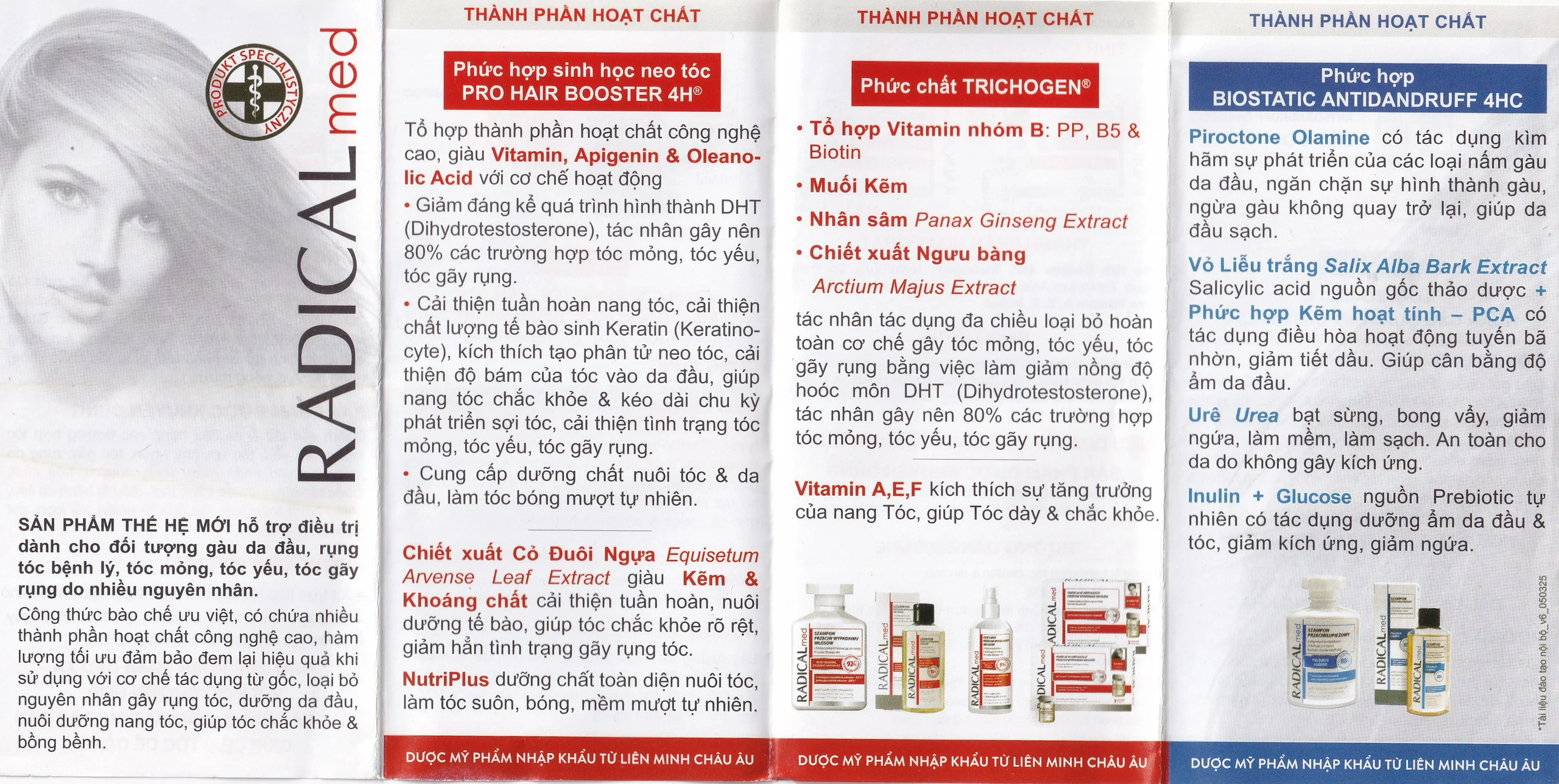 Tinh chất Radical Med Anti-Hair Loss ngừa rụng tóc cho nam (3 ống)