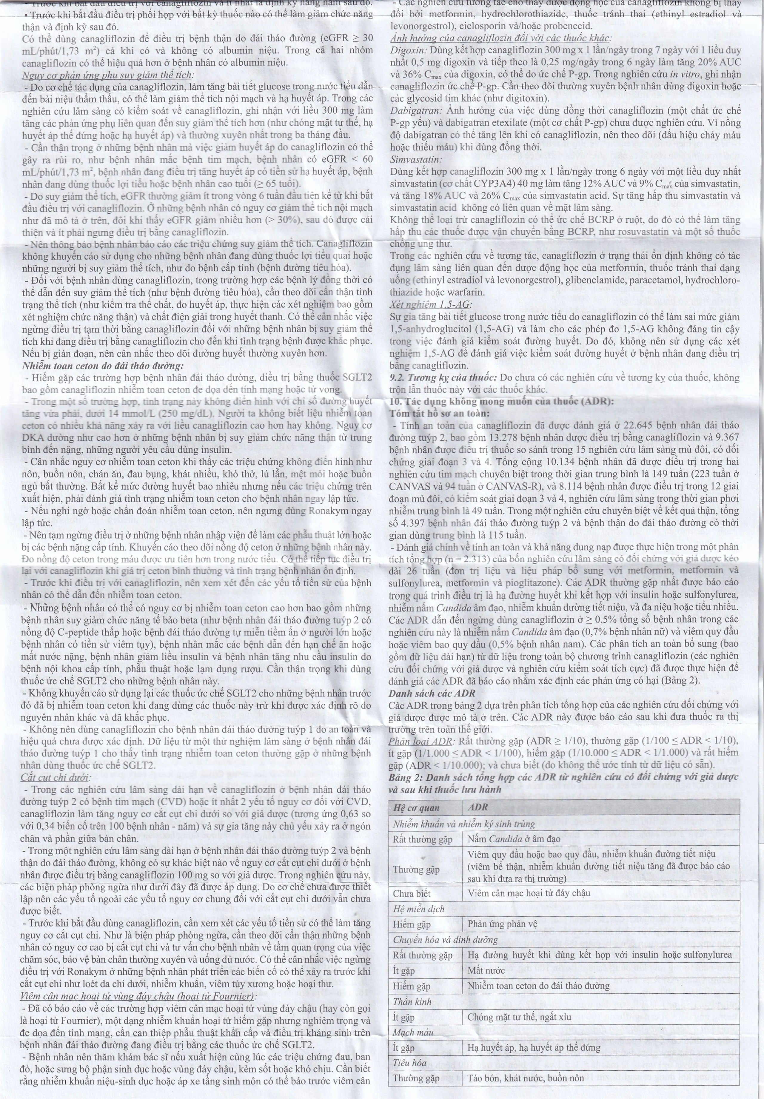 Thuốc Ronakym 100mg DRP Inter điều trị đái tháo đường tuýp 2 ở người lớn (3 vỉ x 10 viên)