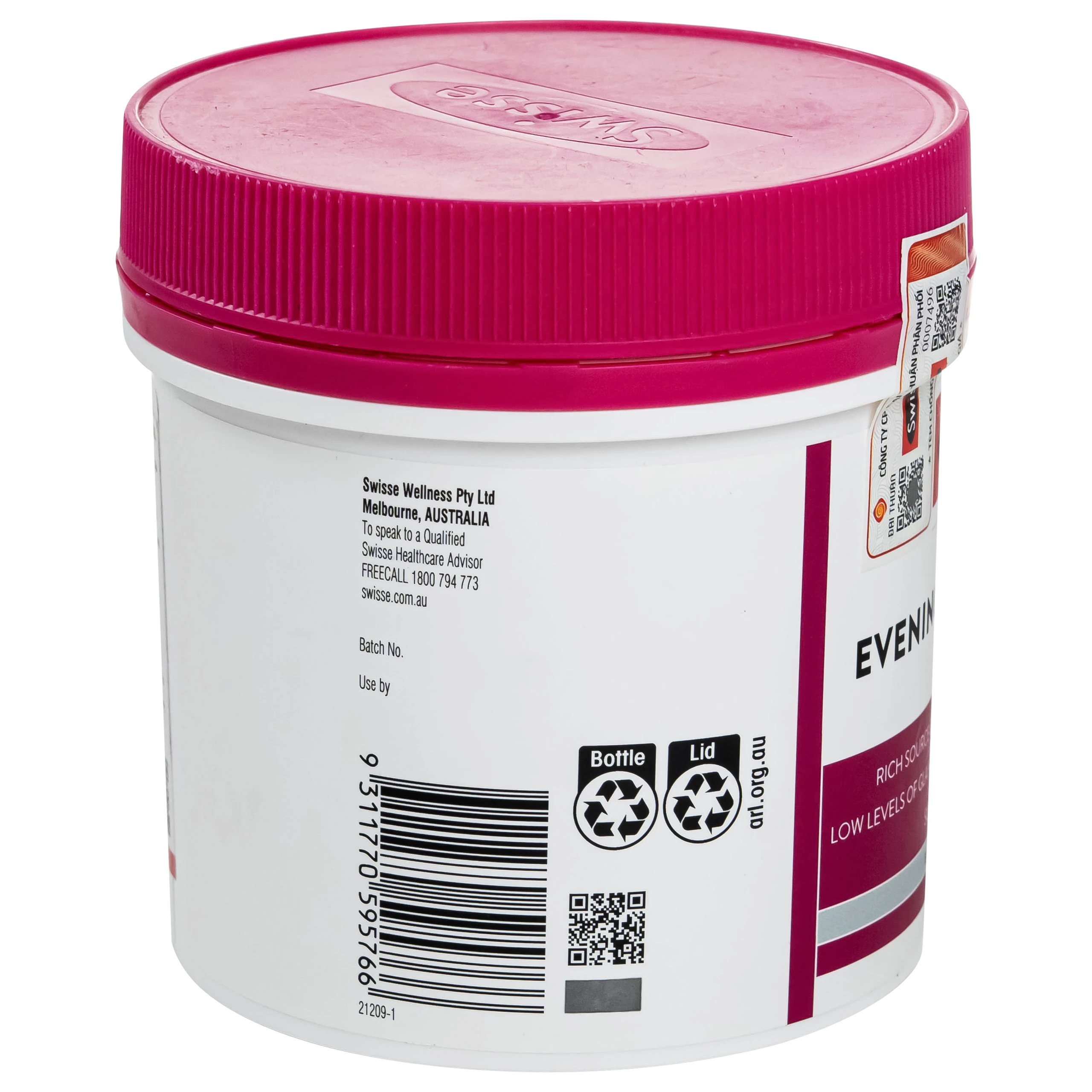 Viên uống hỗ trợ giảm triệu chứng tiền kinh nguyệt Evening Primrose Oil Swisse (200 viên)