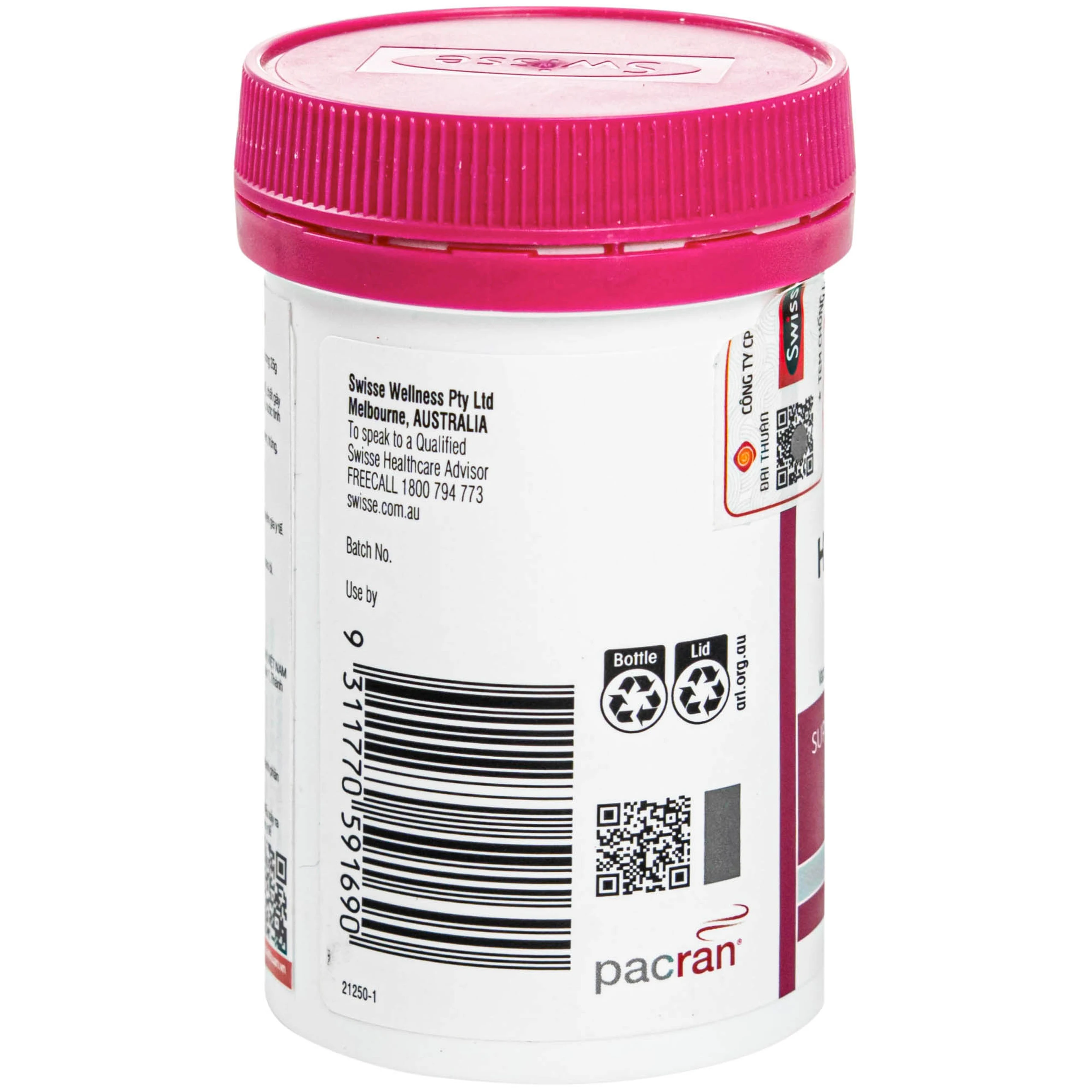 Viên uống hỗ trợ sức khỏe đường tiết niệu High Strength Cranberry Swisse (30 viên)