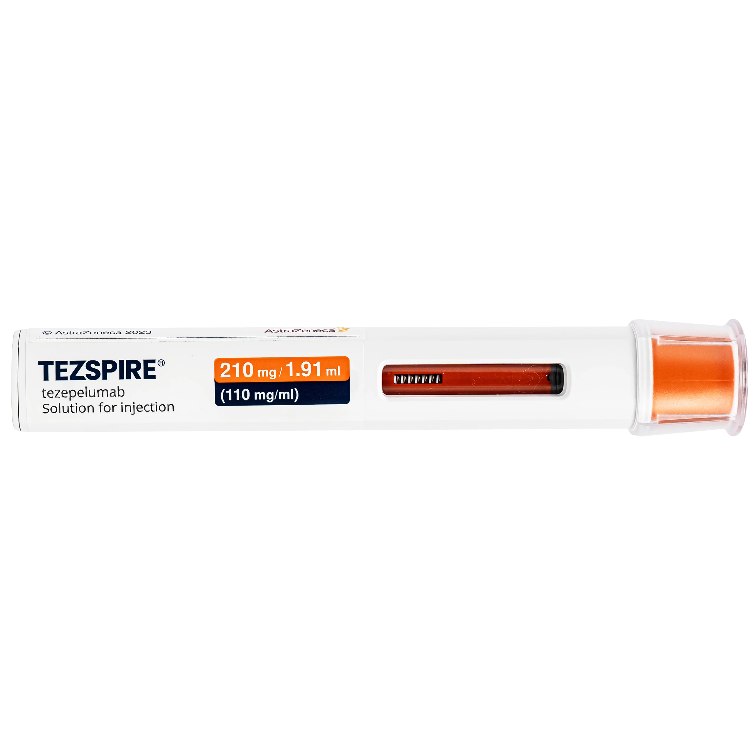 Dung dịch bút tiêm Tezspire 210mg Astrazeneca được chỉ định điều trị duy trì cho người lớn và trẻ vị thành niên từ 12 tuổi trở lên bị hen nặng (1.91ml)