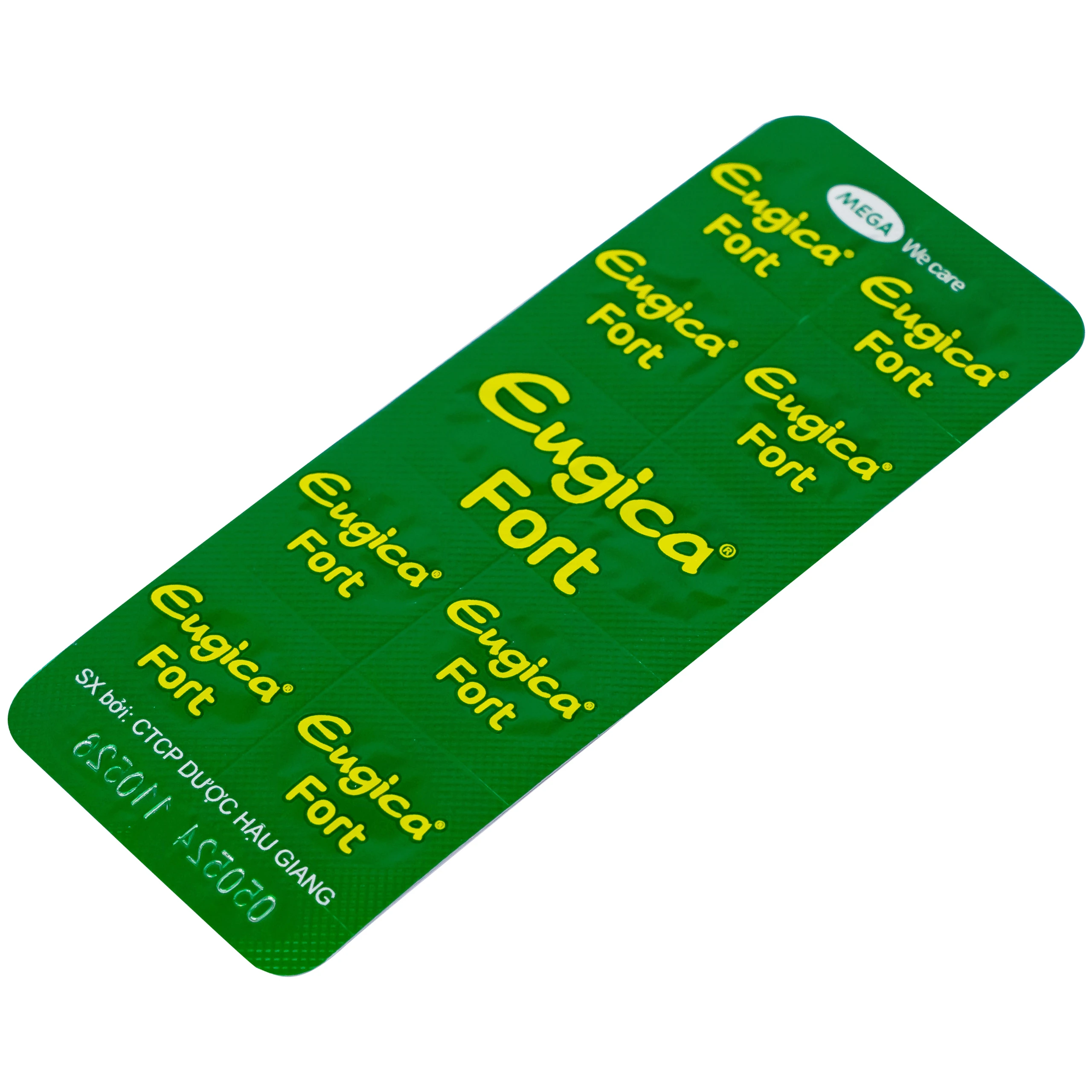 Thuốc Eugica Fort DHG điều trị các chứng ho, đau họng, sổ mũi, cảm cúm (10 vỉ x 10 viên)