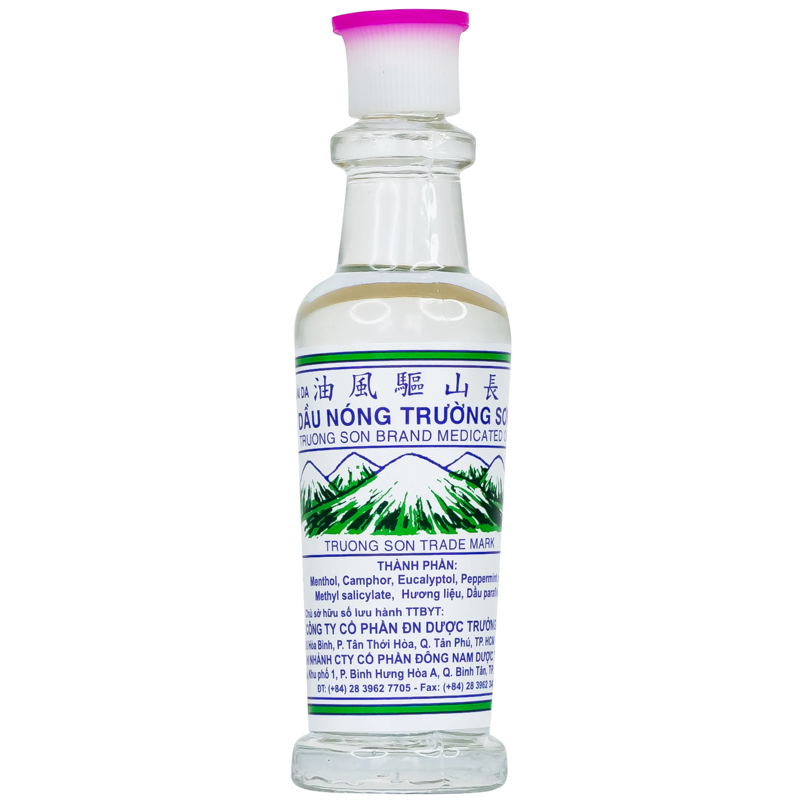 Dầu gió nóng Trường Sơn 10ml giúp giảm đau nhức, sổ mũi, chóng mặt, say tàu xe
