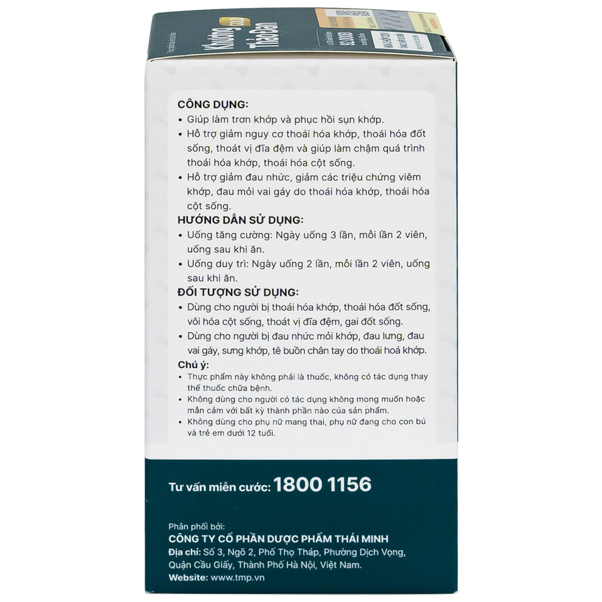 Bổ sụn khớp Khương Thảo Đan Gold 120v