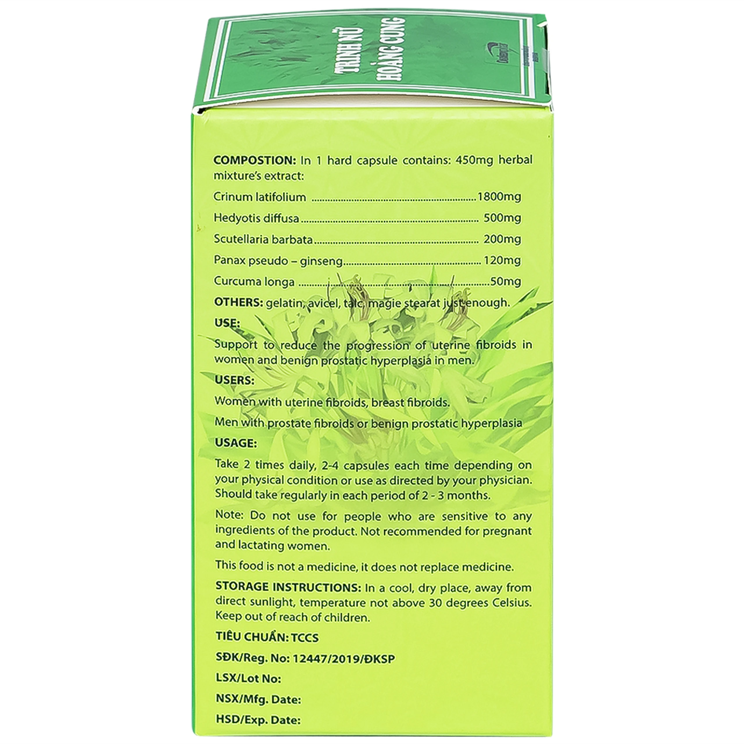 Viên hỗ trợ giảm sự tiến triển của u xơ tử cung Trinh Nữ Hoàng Cung Dolexphar (60 viên)