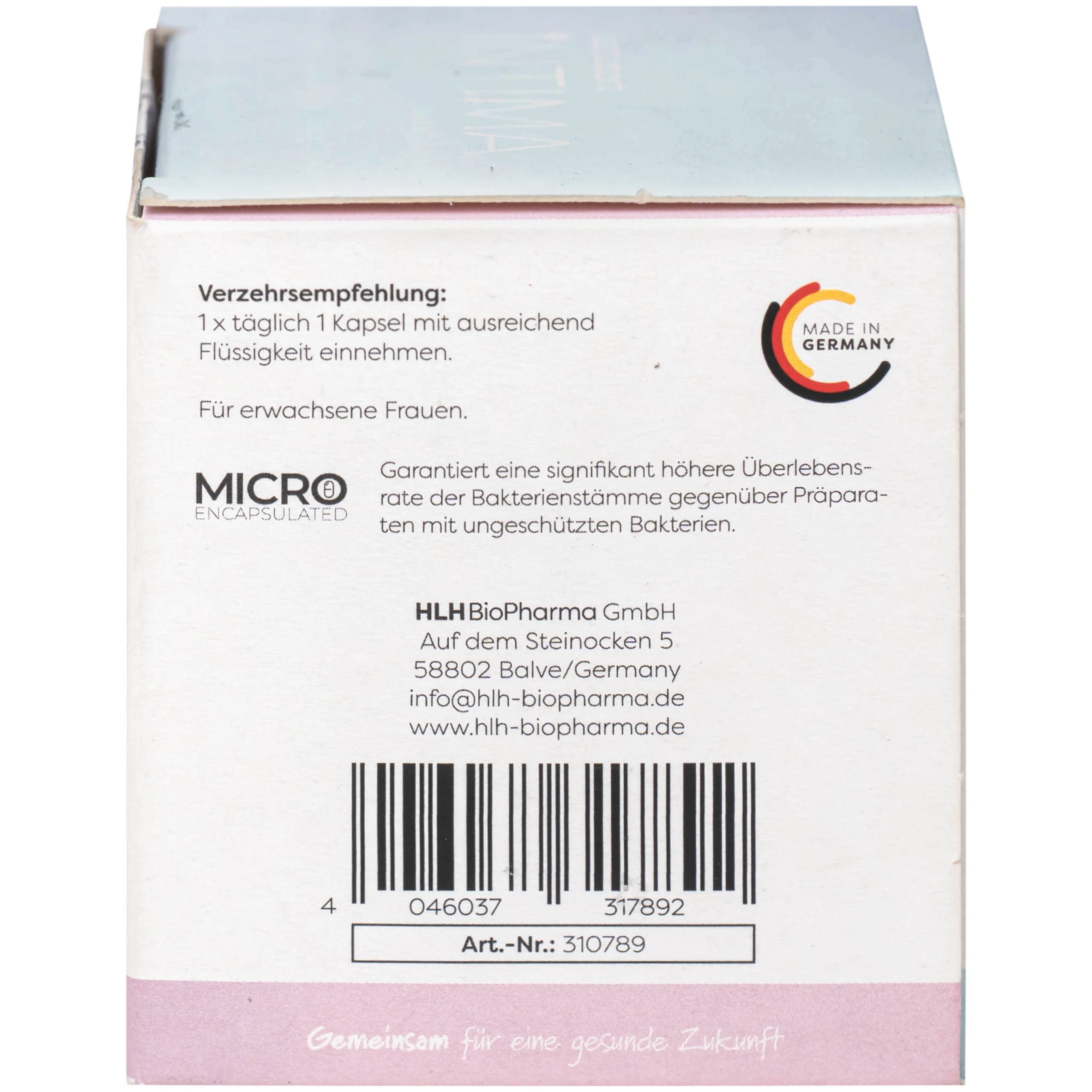 Viên uống bổ sung lợi khuẩn, D-mannose, việt quất cho phụ nữ Lactobact Intima (60 viên)