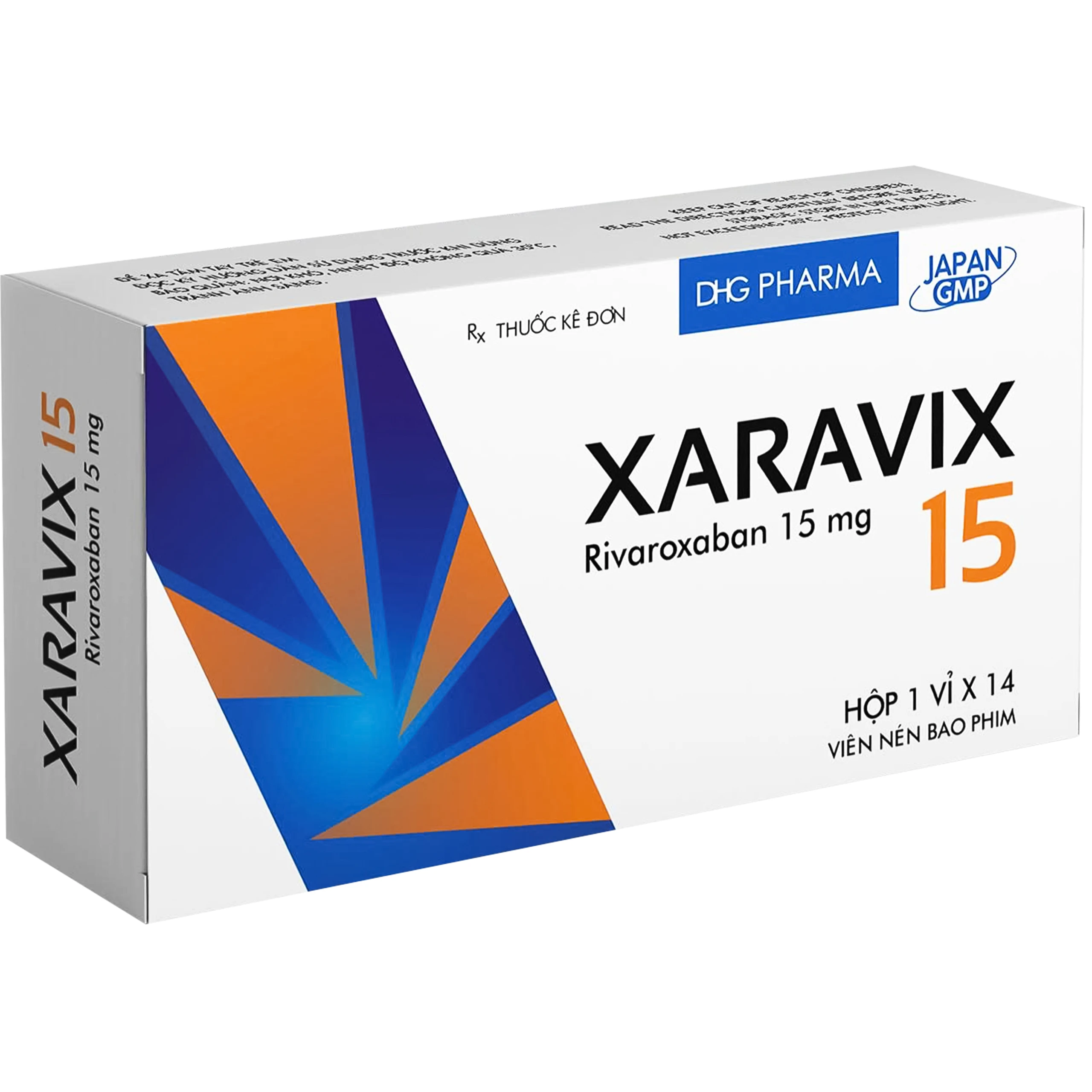 Thuốc Xaravix 15MG Dhg Pharma ngăn ngừa huyết khối, giảm nguy cơ đột quỵ (1 vỉ x 14 viên)