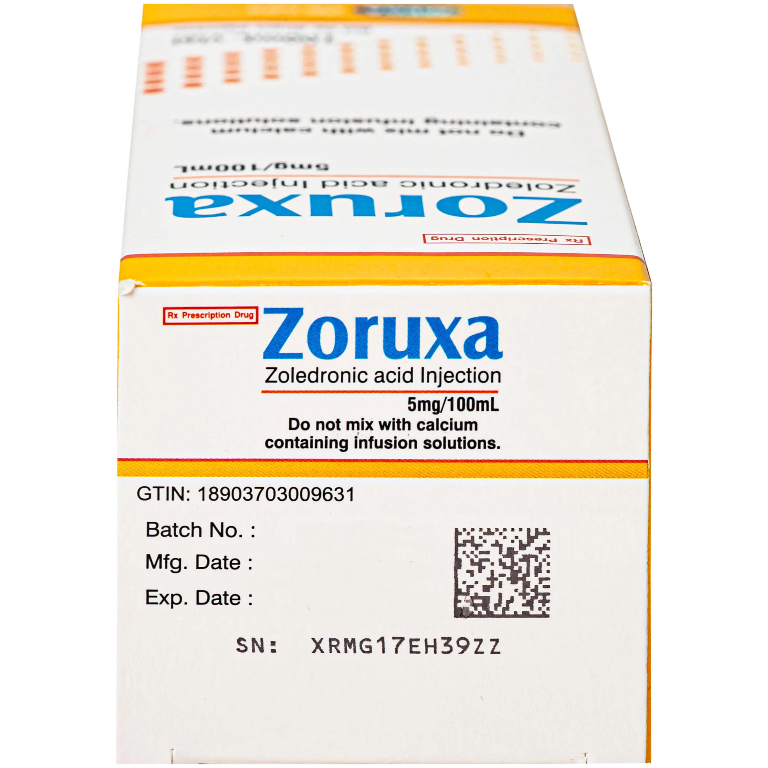 Thuốc tiêm truyền Zoruxa Điều trị loãng xương ở phụ nữ sau mãn kinh và nam giới Hộp 100ml
