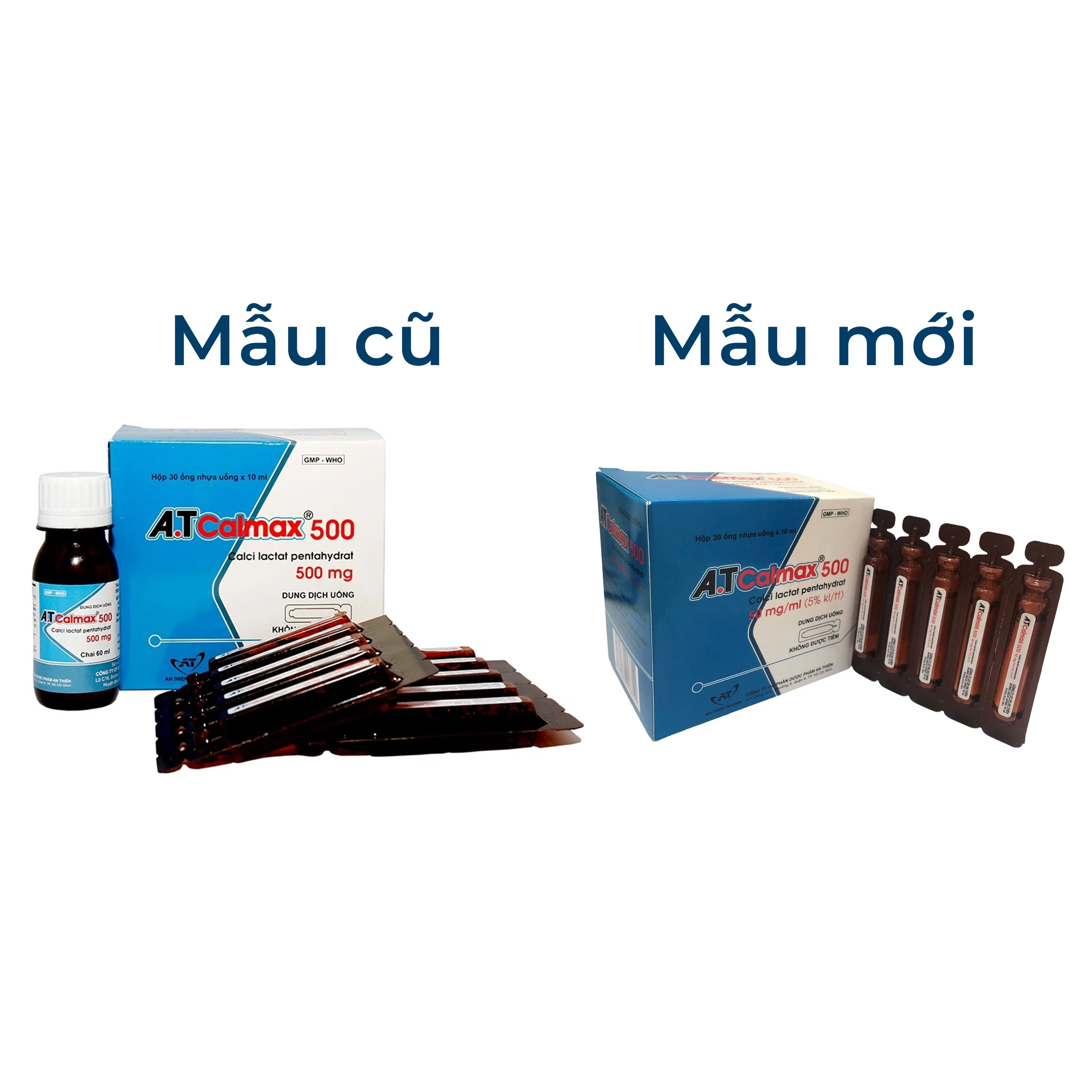 Dung dịch uống A.T Calmax 500 An Thiên bổ sung canxi (30 ống x 10ml) 2