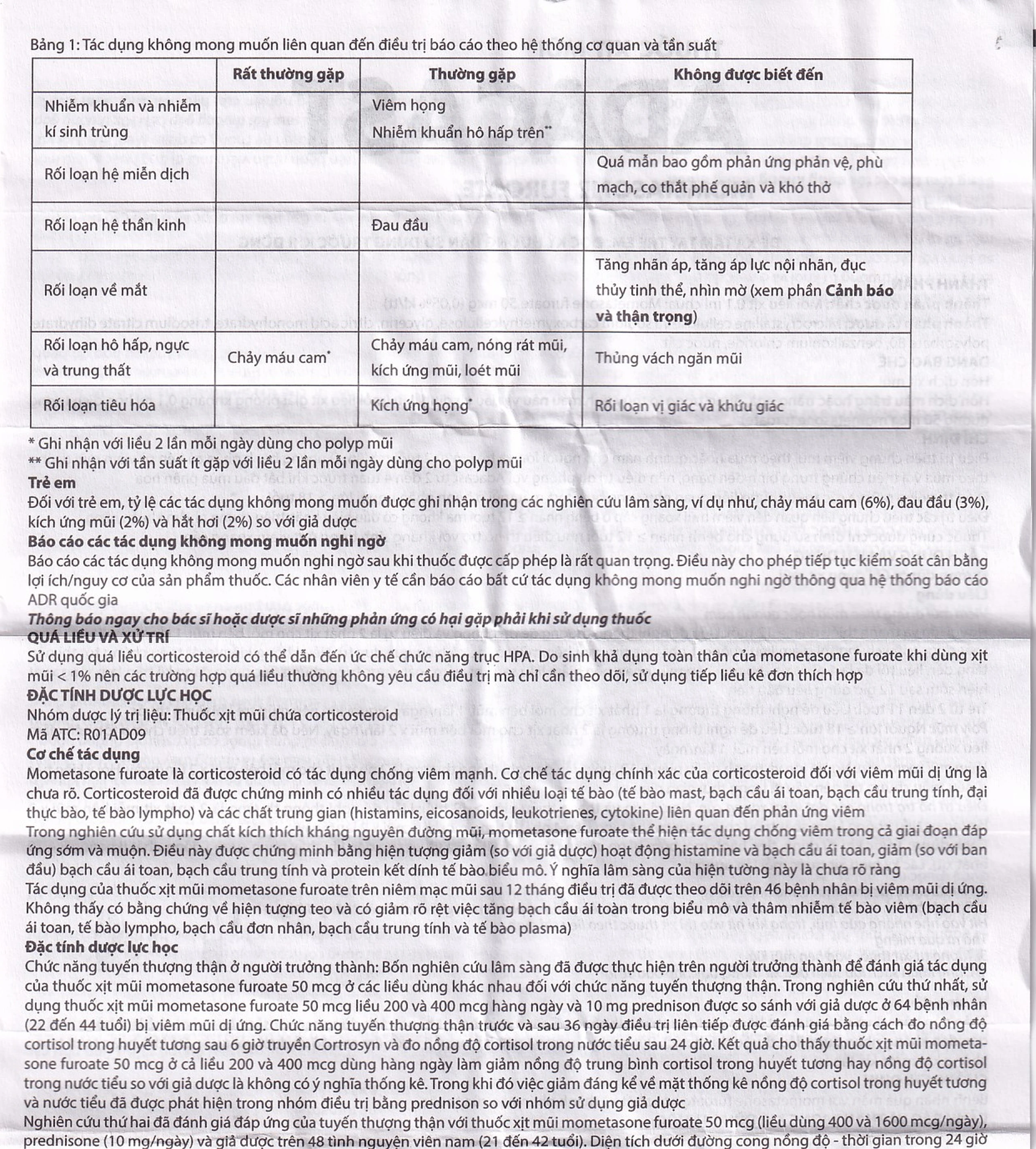 Thuốc xịt mũi Adacast Meraplion điều trị viêm mũi dị ứng, sung huyết và mất mùi, viêm mũi xoang (60 liều)