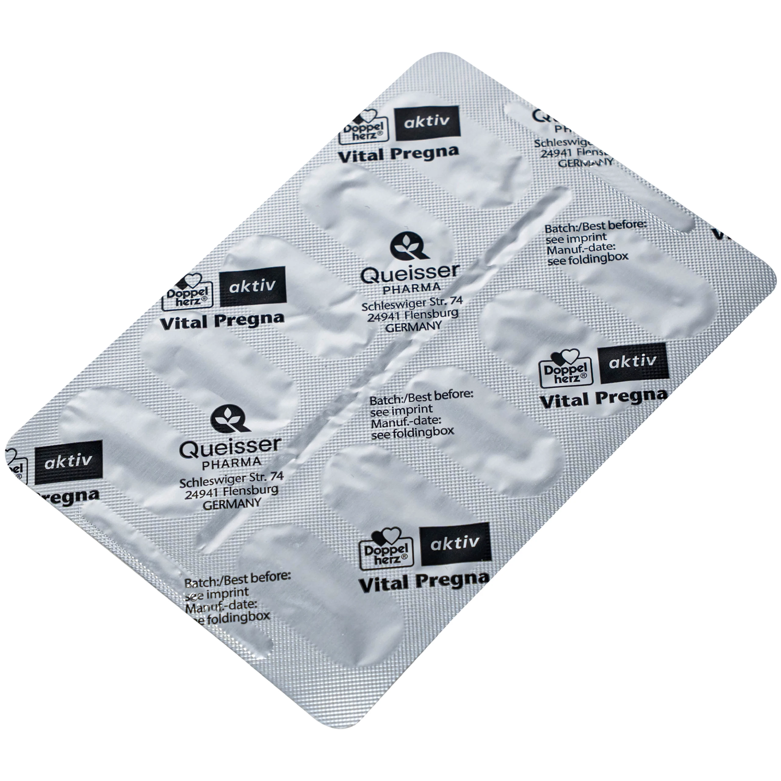 Viên uống bổ sung vitamin và khoáng chất cho phụ nữ mang thai Doppelherz Aktiv Vital Pregna (Hộp 30 viên)