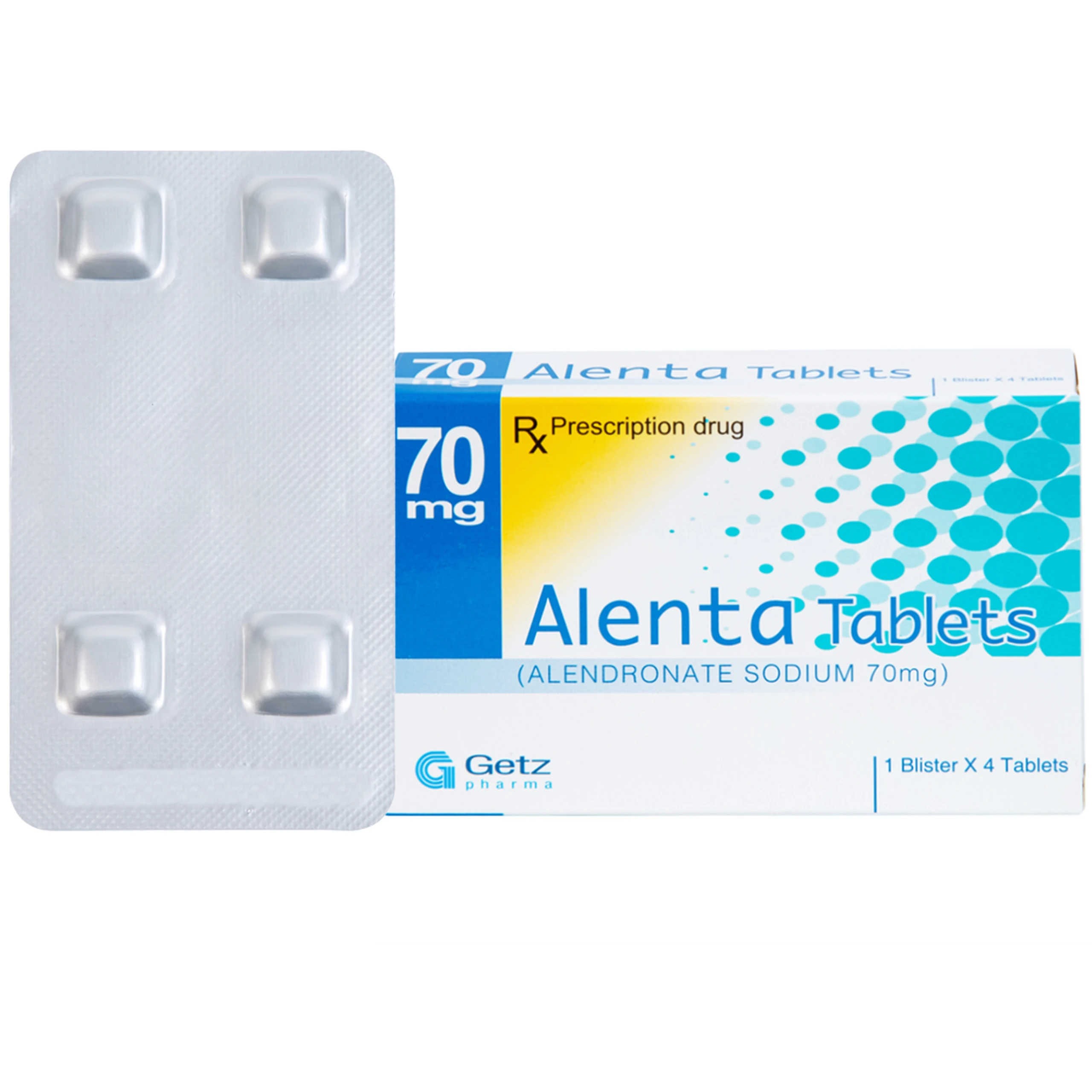Thuốc Alenta 70mg Getz điều trị loãng xương (1 vỉ x 4 viên) 1