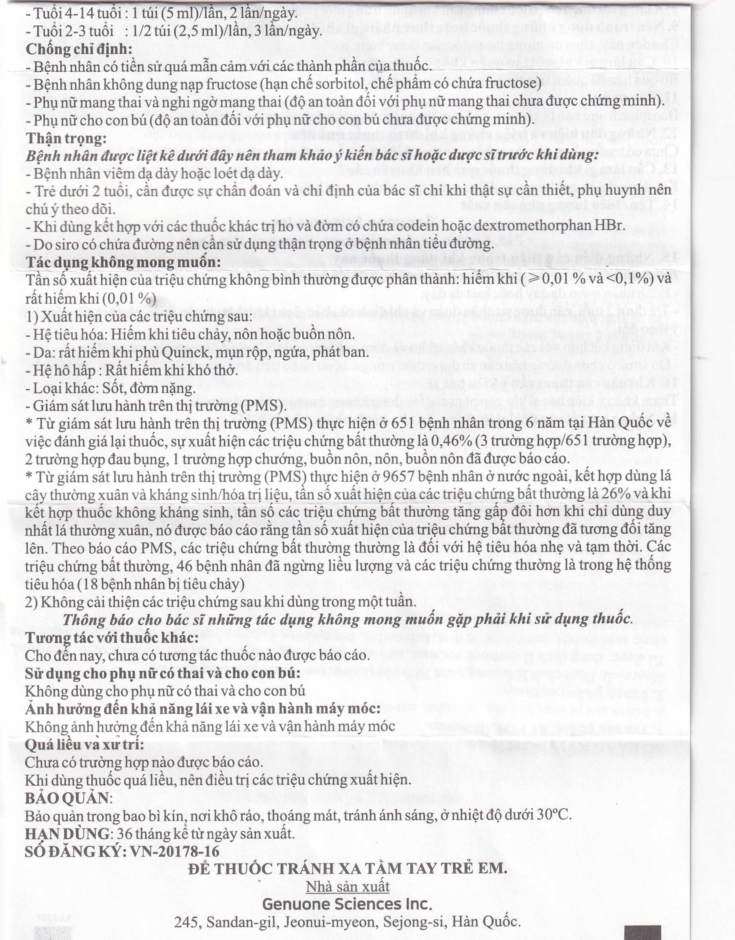 Thuốc Alfokid Syrup Kolmar điều trị giảm ho do viêm phế quản mạn tính, viêm đường hô hấp (20 túi)