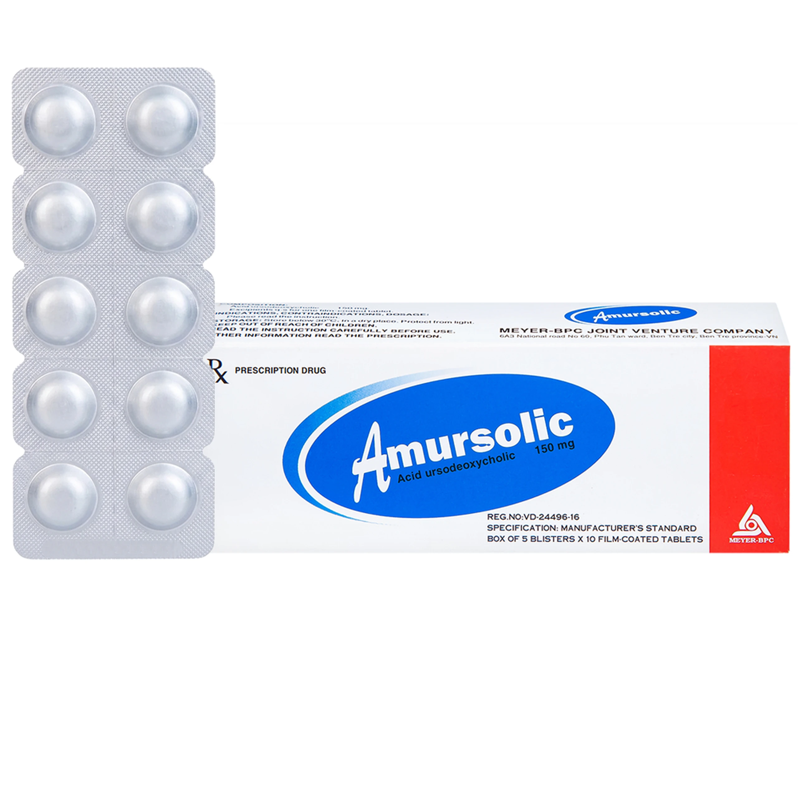 Thuốc Amursolic Meyer hỗ trợ làm tan sỏi cholesterol (5 vỉ x 10 viên) 1