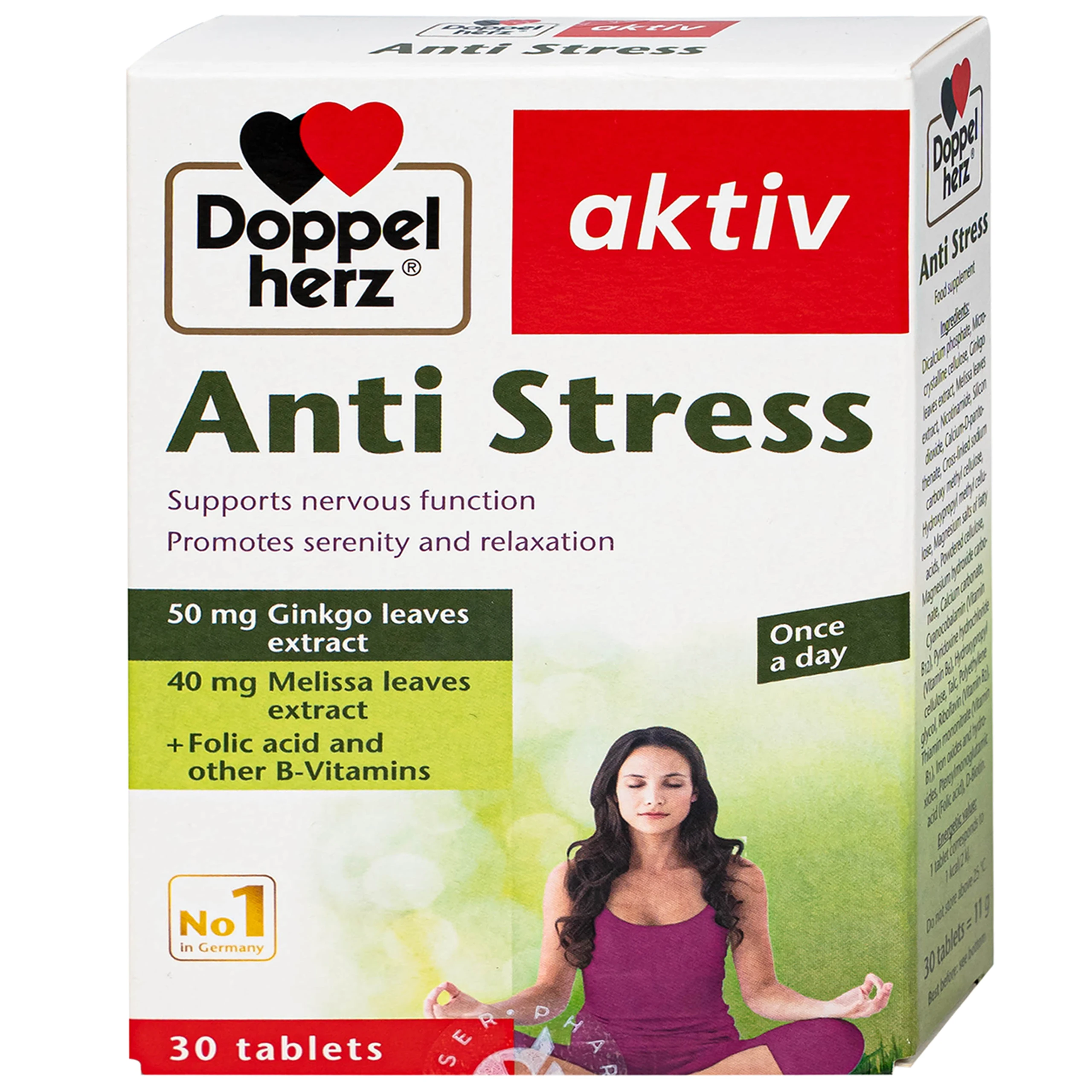 Viên uống hỗ trợ giảm căng thẳng Anti Stress Doppelherz (2 vỉ x 15 viên)