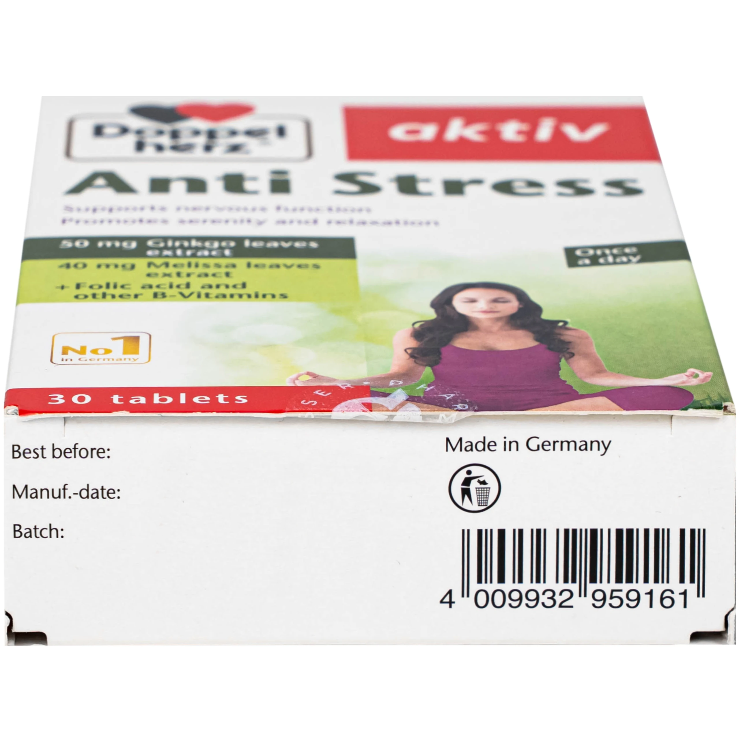 Viên uống hỗ trợ giảm căng thẳng Anti Stress Doppelherz (2 vỉ x 15 viên)