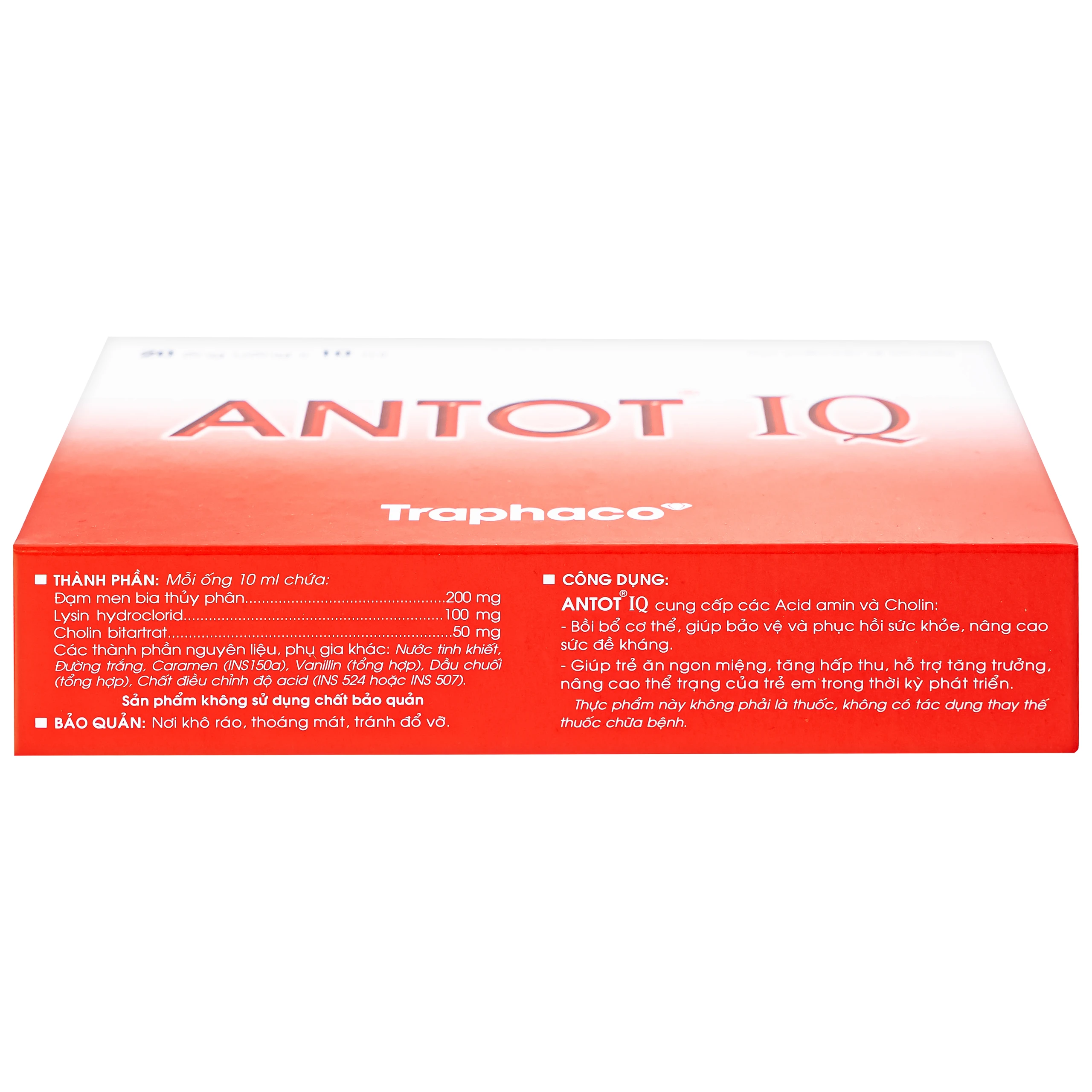 Dung dịch giúp trẻ ăn ngon miệng Antot IQ Traphaco (20 ống)